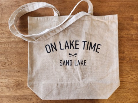 Tower House On The Lake Tote Bags-Bags-Advanced Sportswear