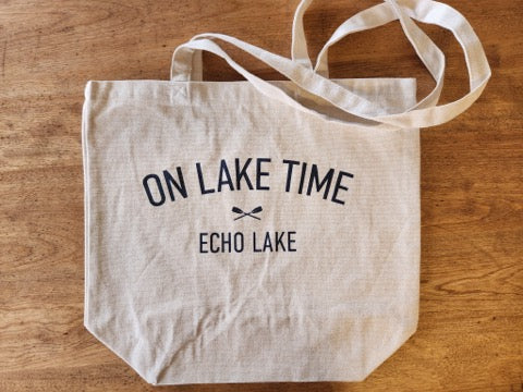Tower House On The Lake Tote Bags-Bags-Advanced Sportswear