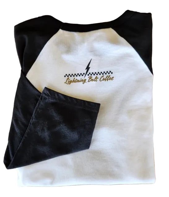 Tower House Lightning Bolt 3/4-Sleeve Baseball Tee-Long Sleeve-Advanced Sportswear