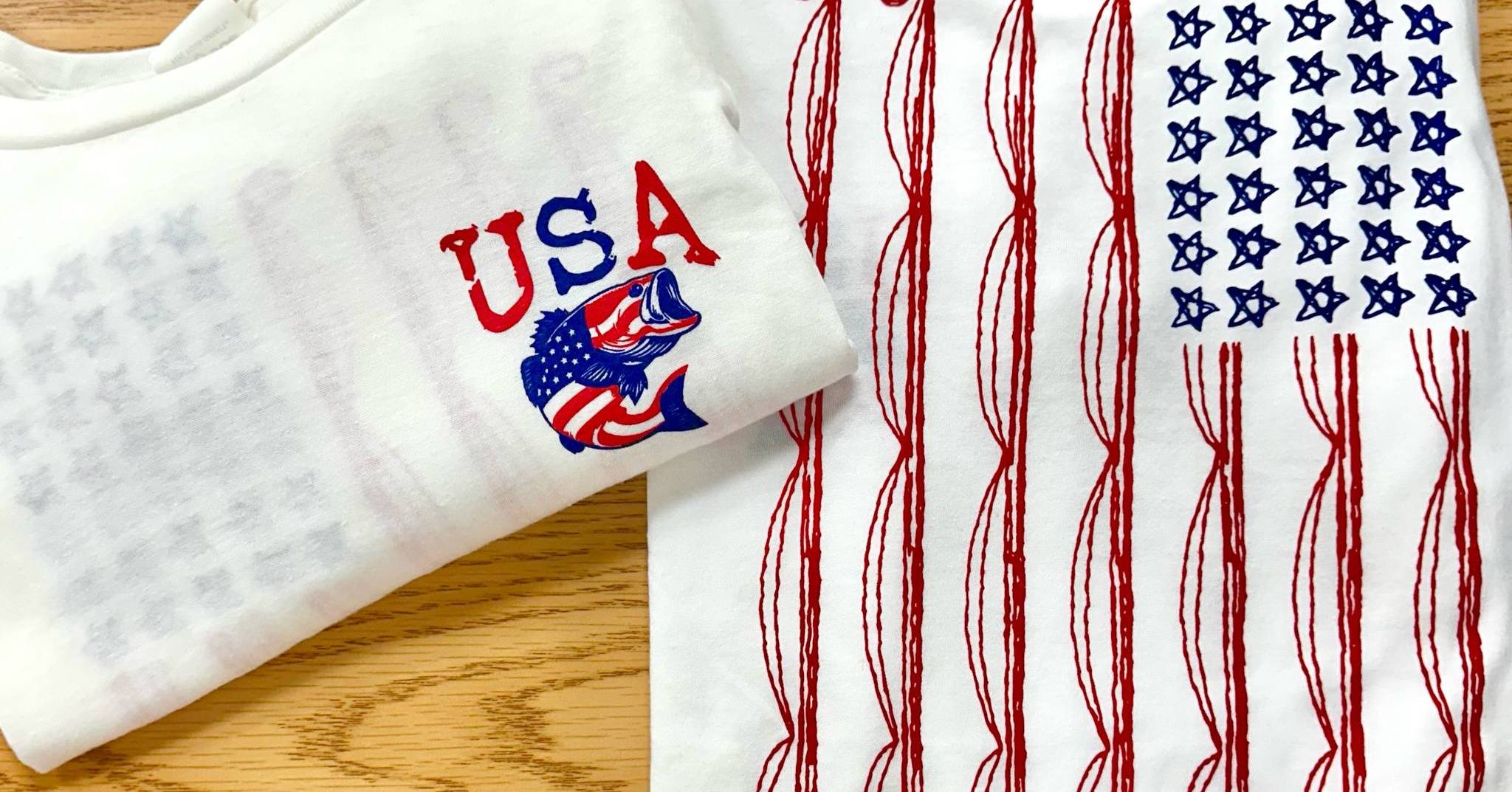 4th of July Fishing Tee Allmade-TShirts-Advanced Sportswear