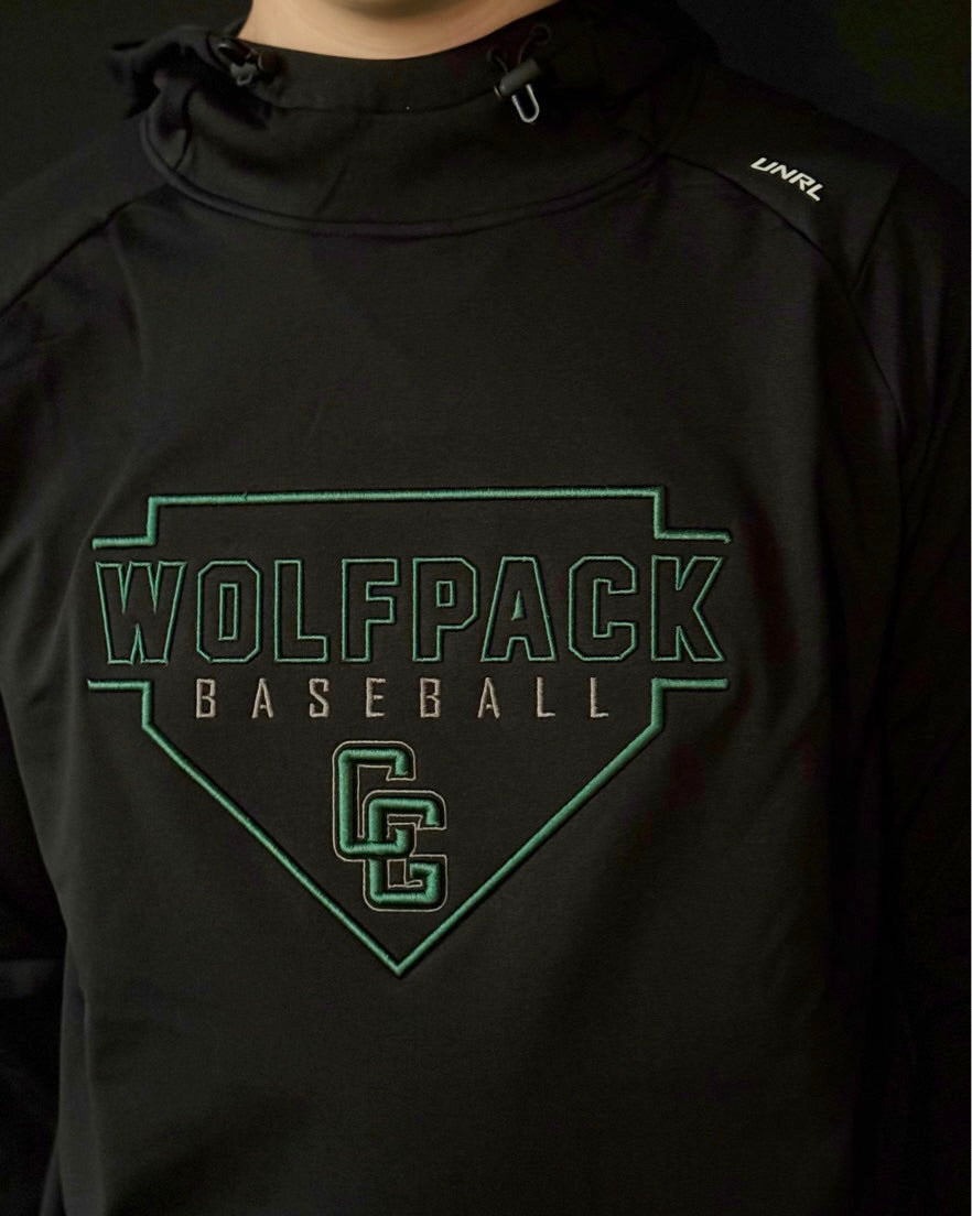 Cottage Grove Wolfpack Baseball UNRL Crossover Hoodie-Hoodies-Advanced Sportswear