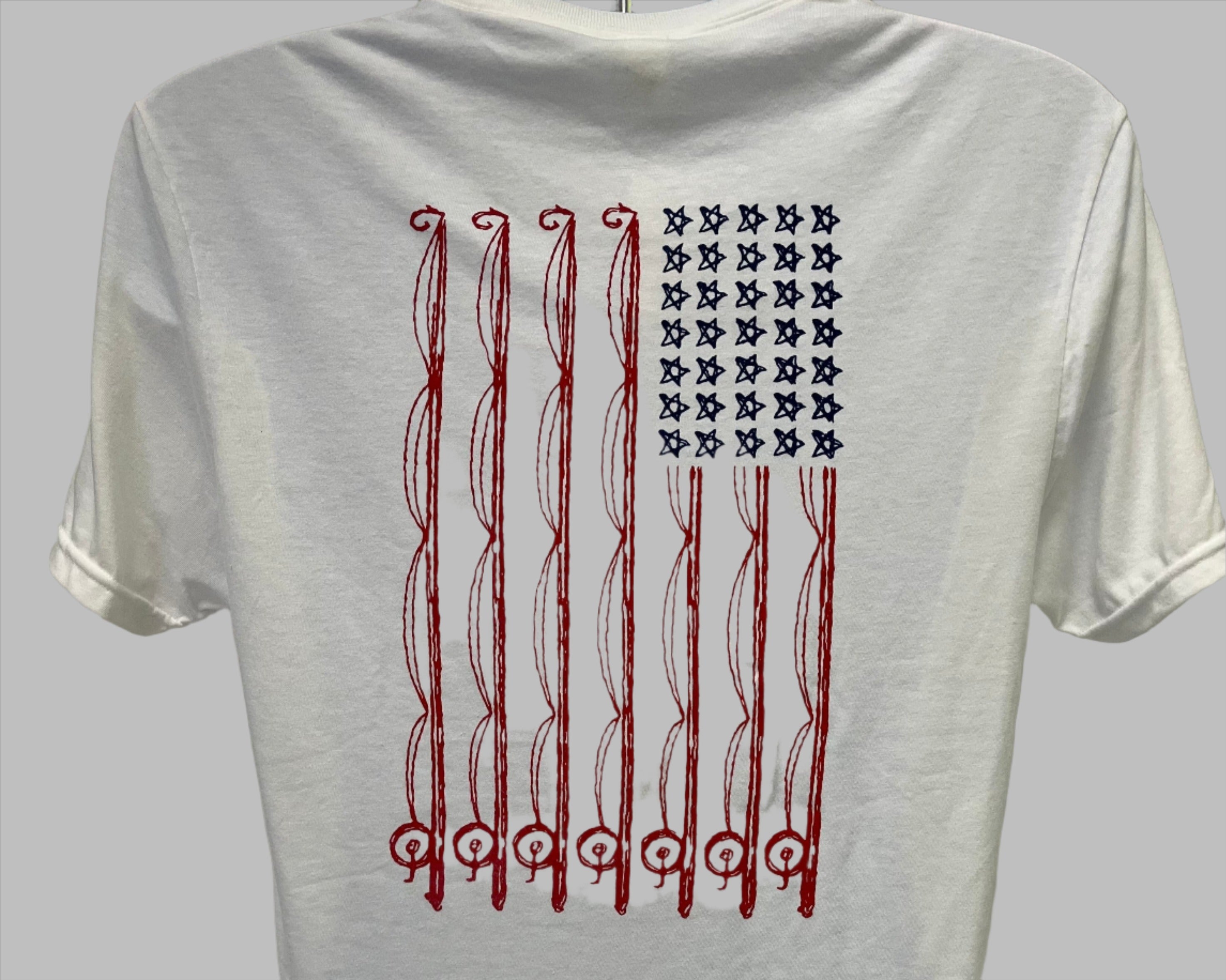 4th of July Fishing Tee Allmade-TShirts-Advanced Sportswear