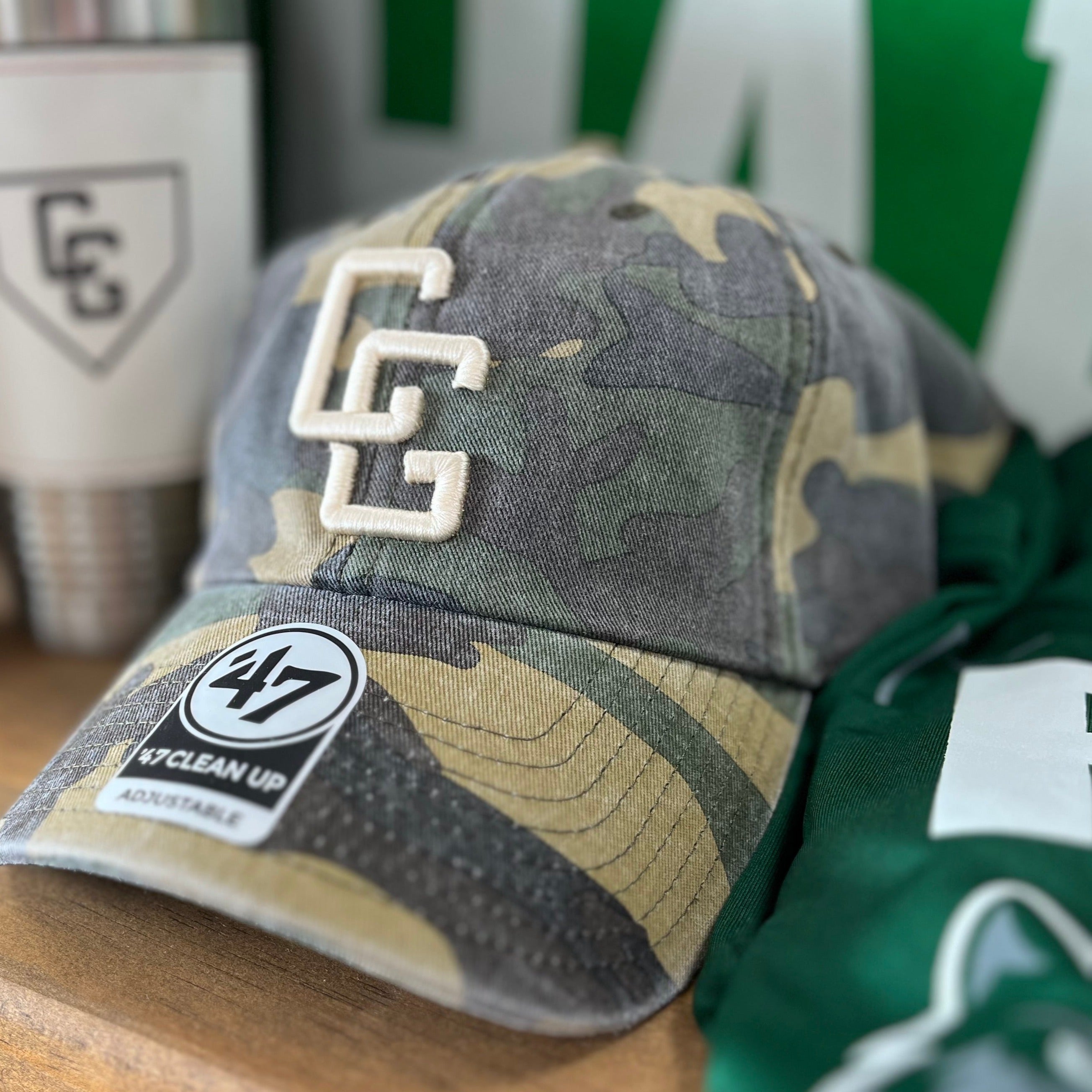 PUFF CG CAMO 47 CLEAN UP ADJUSTABLE HAT-Hats-Advanced Sportswear