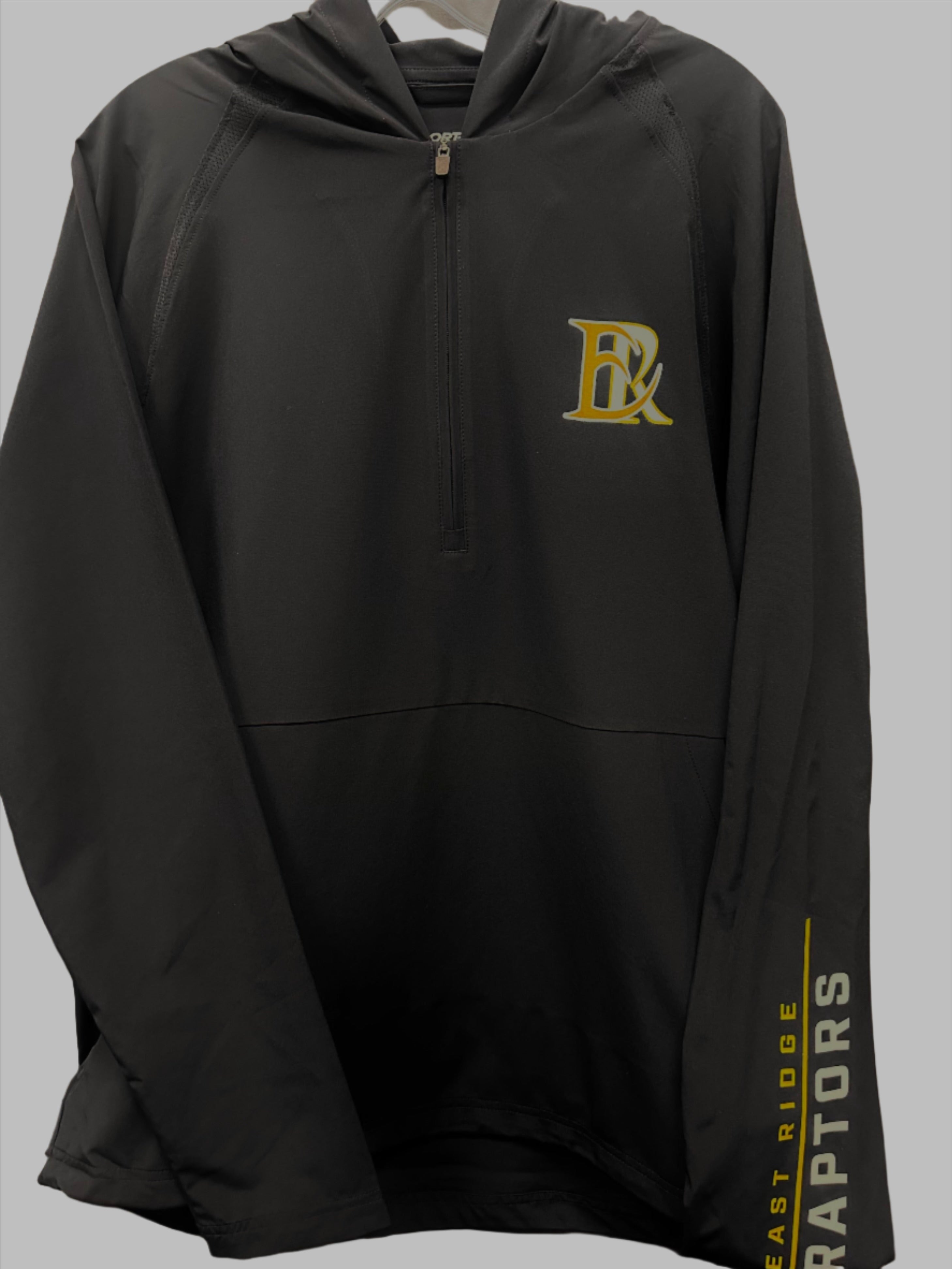 East Ridge 1/2-Zip Long Sleeve Hooded Jacket-Pullover-Advanced Sportswear