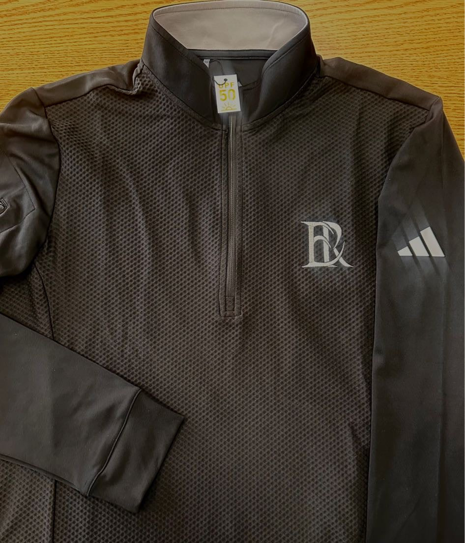 East Ridge Black 1/4 Golf Sweatshirt-1/4 Zip-Advanced Sportswear
