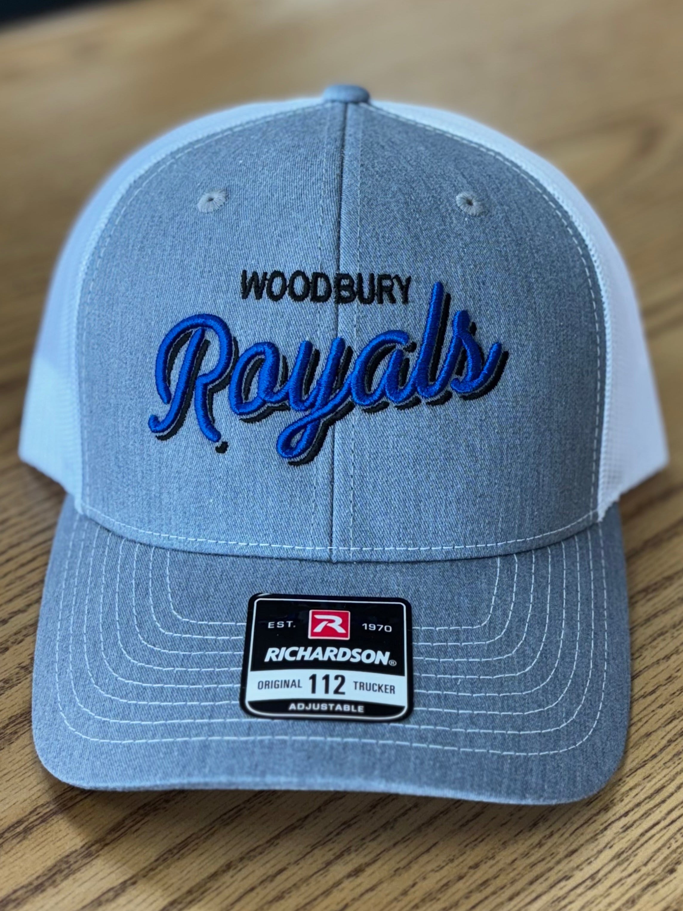 Woodbury Royals Script Richardson 112 Trucker Hat-Hats-Advanced Sportswear