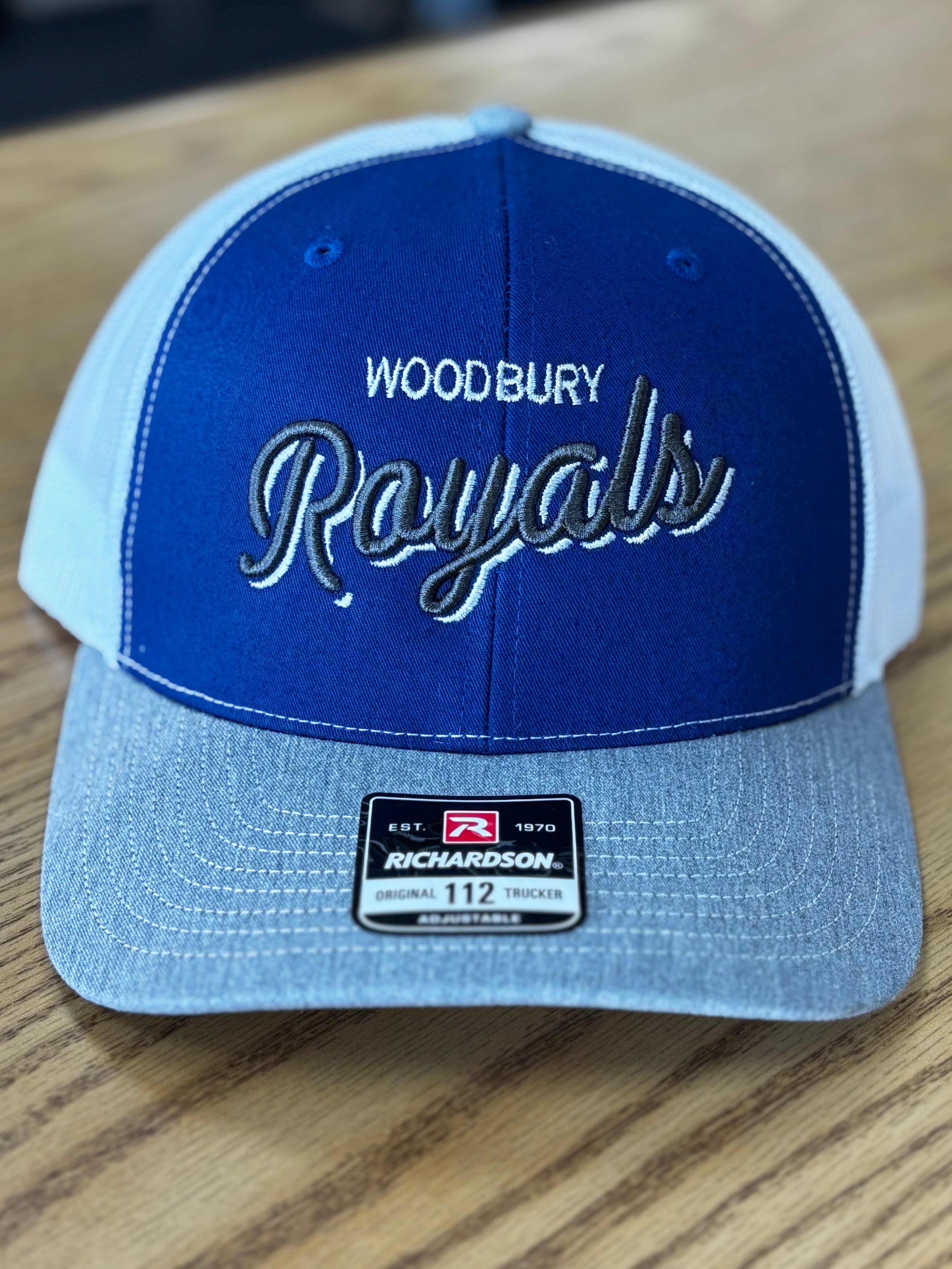 Woodbury Royals Script Richardson 112 Trucker Hat-Hats-Advanced Sportswear