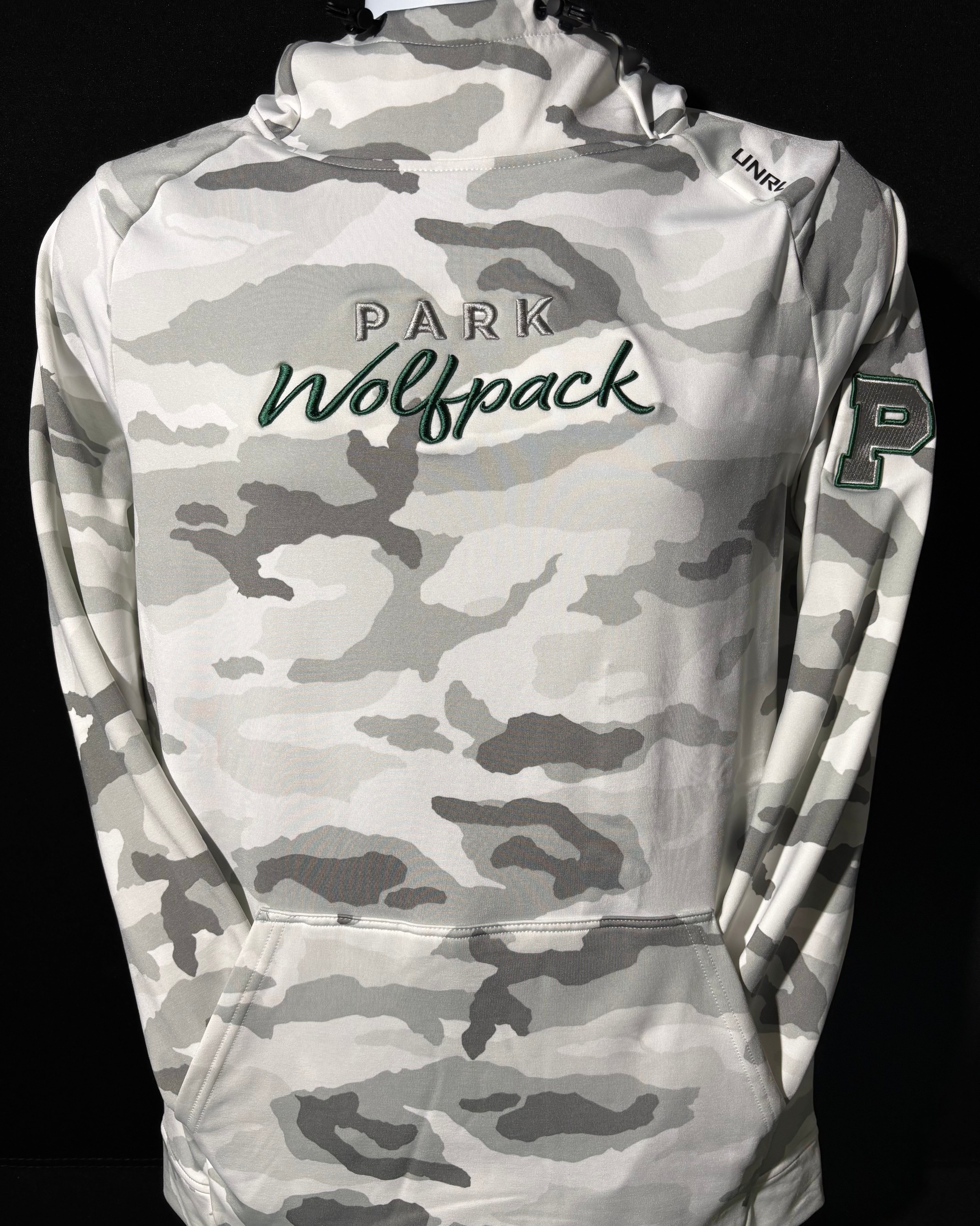Park Wolfpack Script UNRL Camo Crossover II Hoodie-Hoodies-Advanced Sportswear