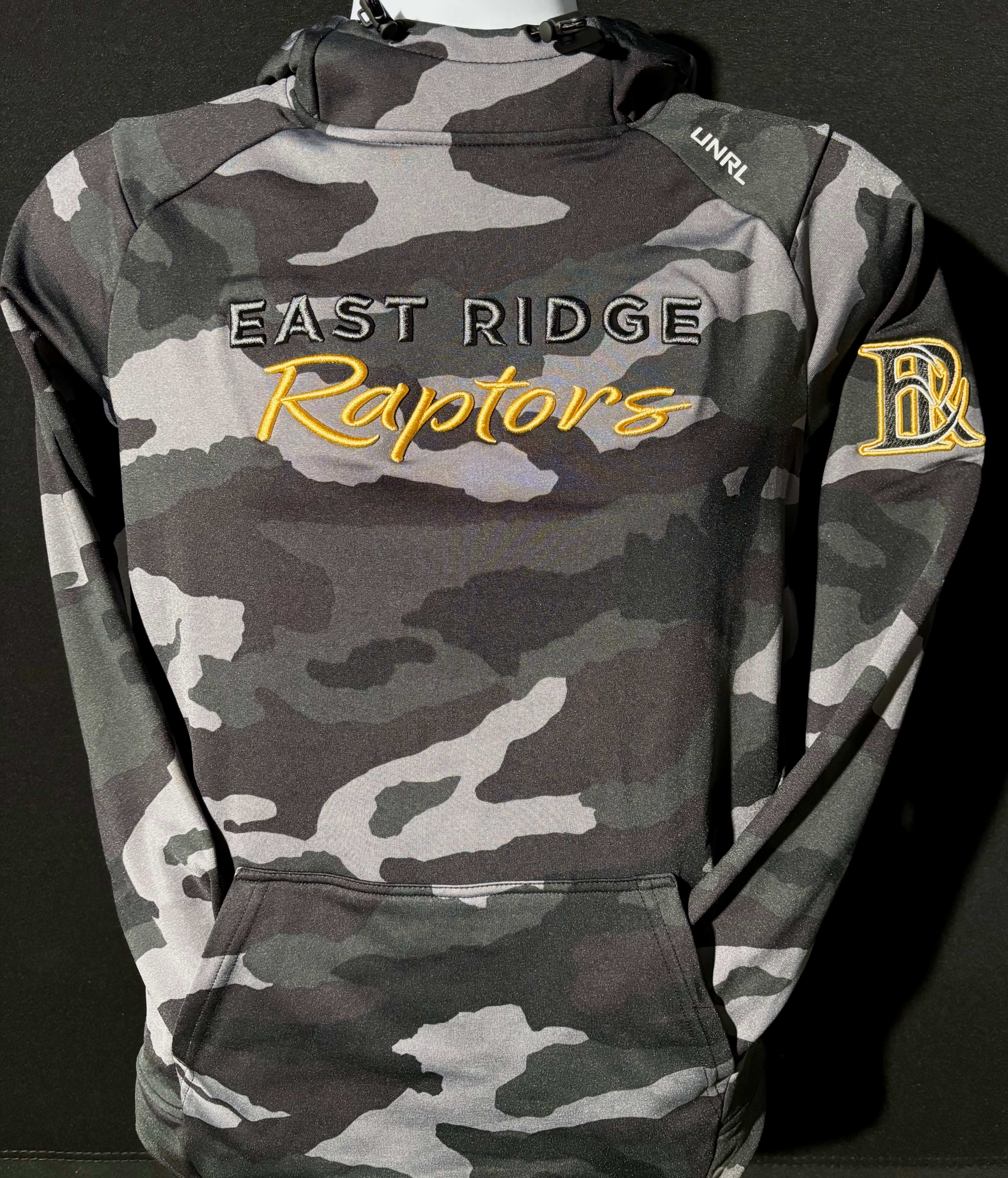 East Ridge Raptors Script UNRL Camo Crossover II Hoodie-Hoodies-Advanced Sportswear