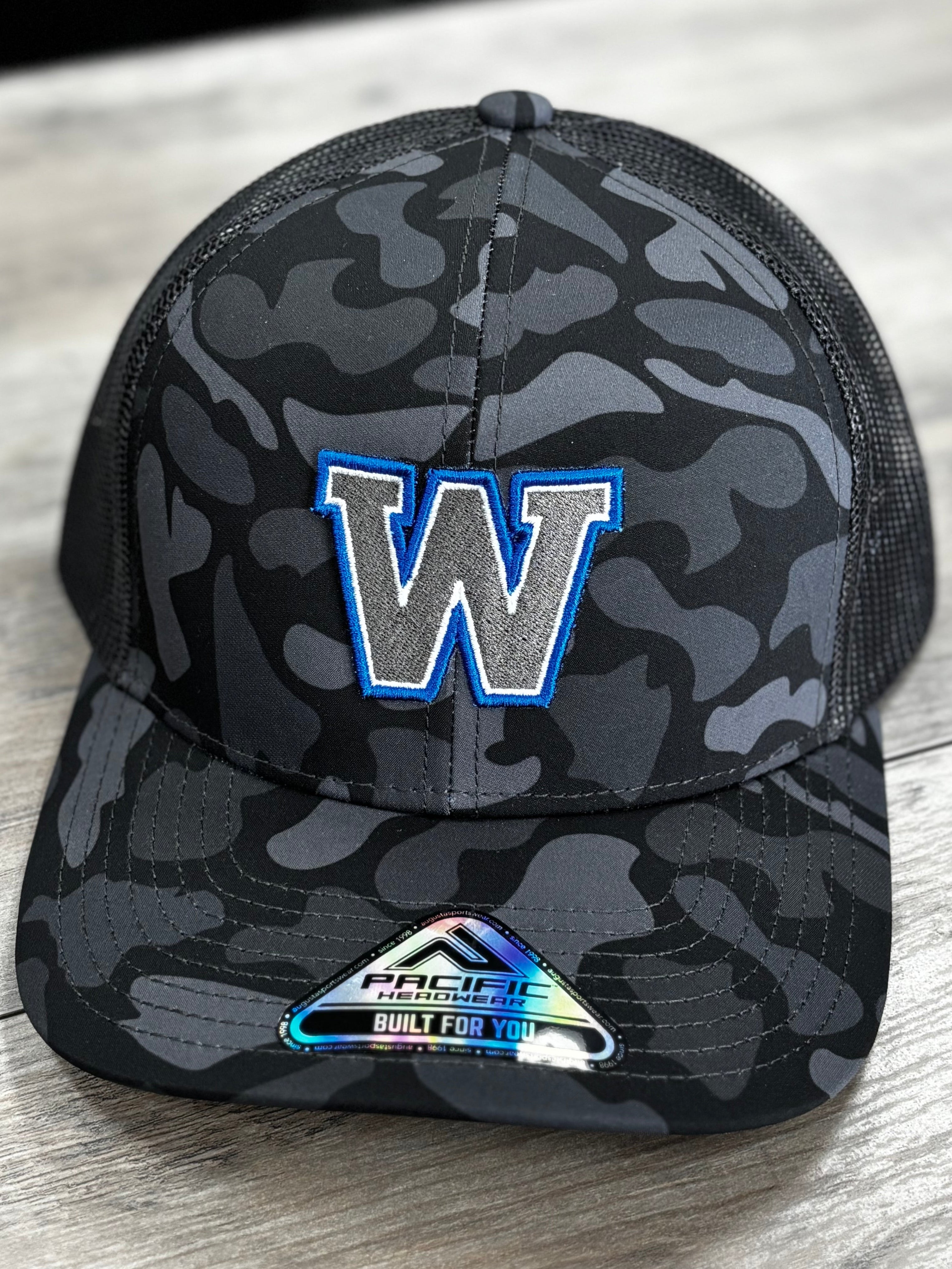 Woodbury Royals W Pacific Duck Camo Trucker Snapback Hat-Hats-Advanced Sportswear