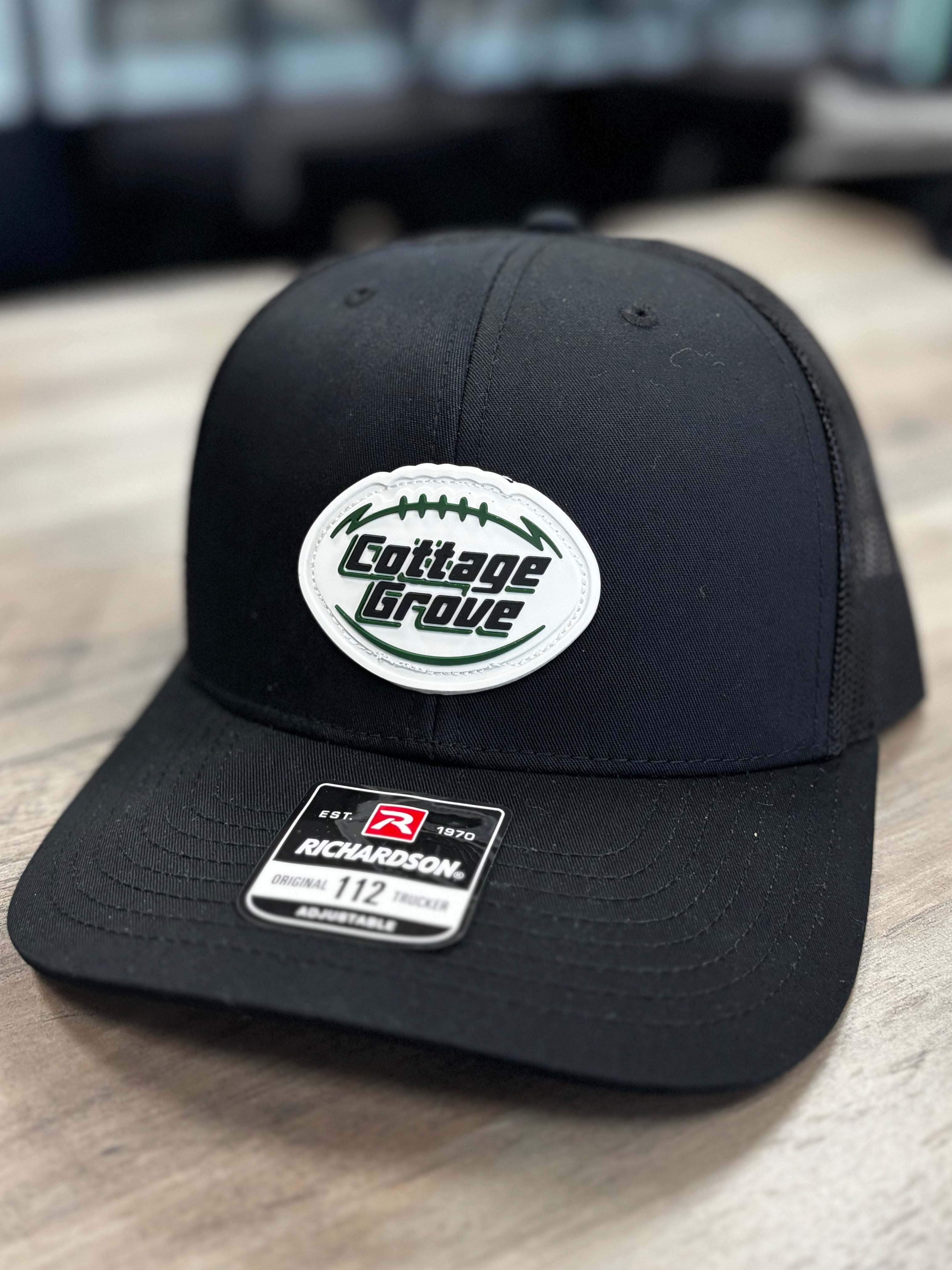 Cottage Grove Wolfpack Football Rubber Patch 112 Hat-Hats-Advanced Sportswear
