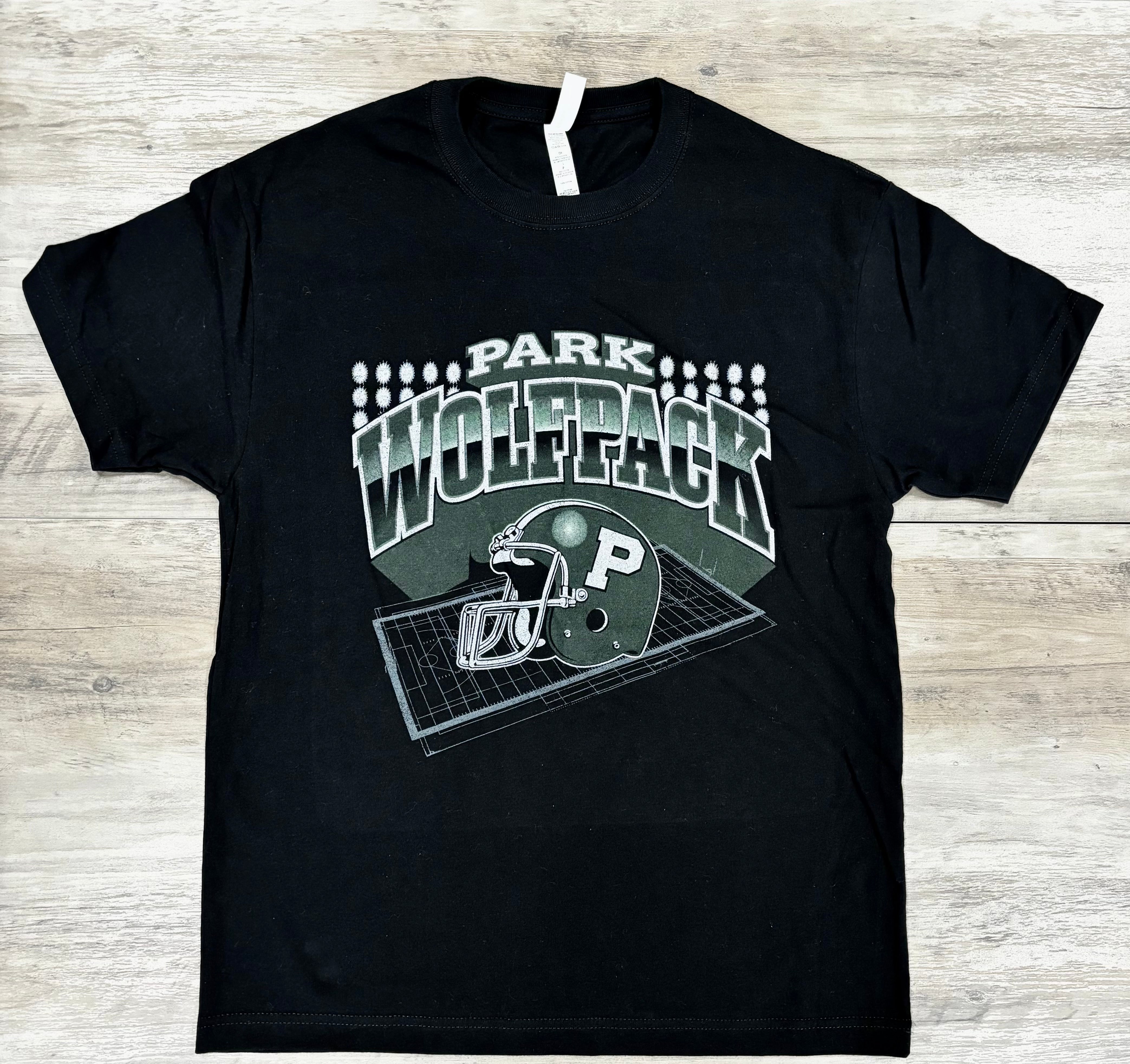 Park Wolfpack Football Bella Canvas Tee-TShirts-Advanced Sportswear