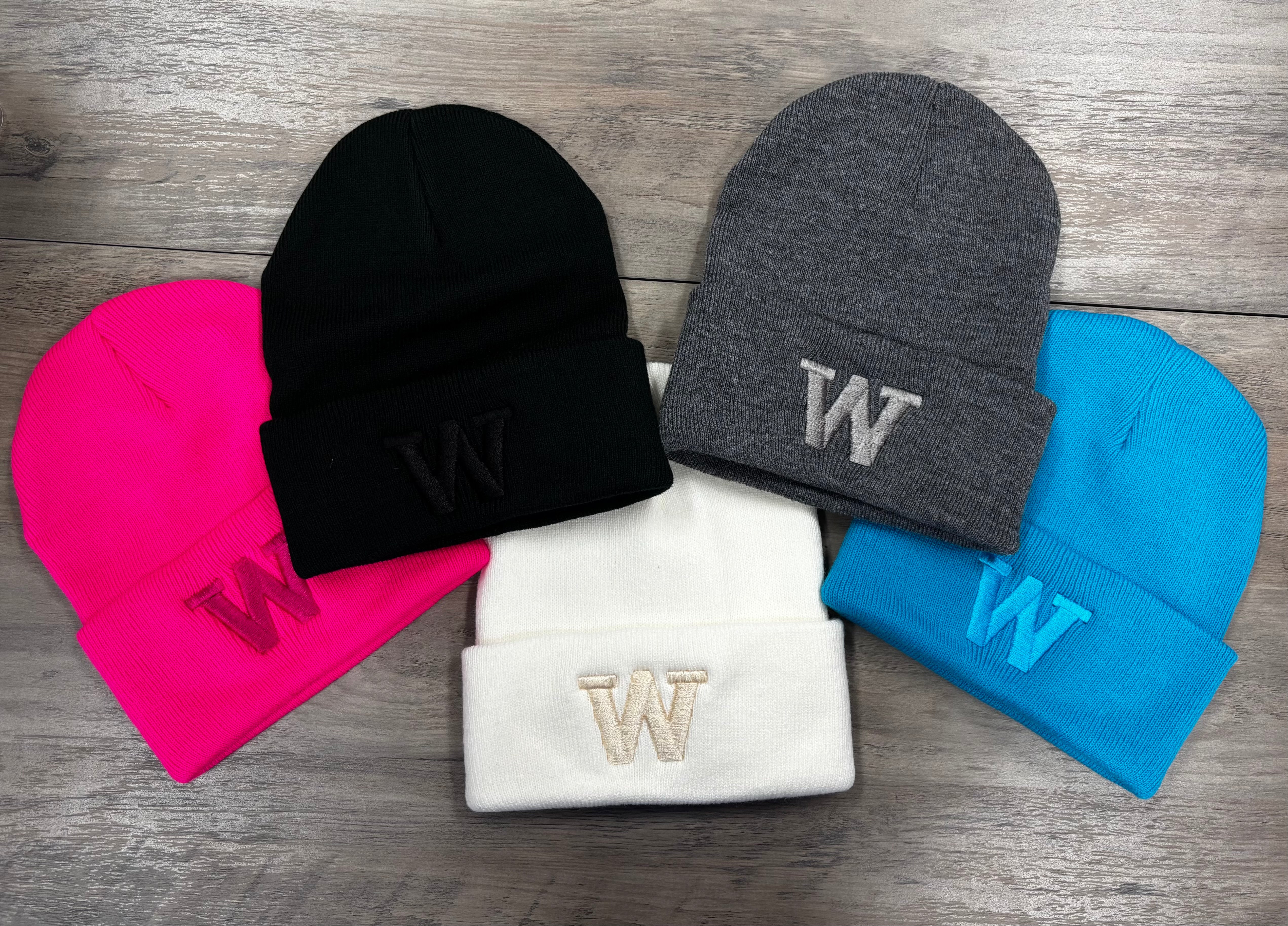 Woodbury Royals PUFF "W" Port & Company® Knit Cap-Hats-Advanced Sportswear