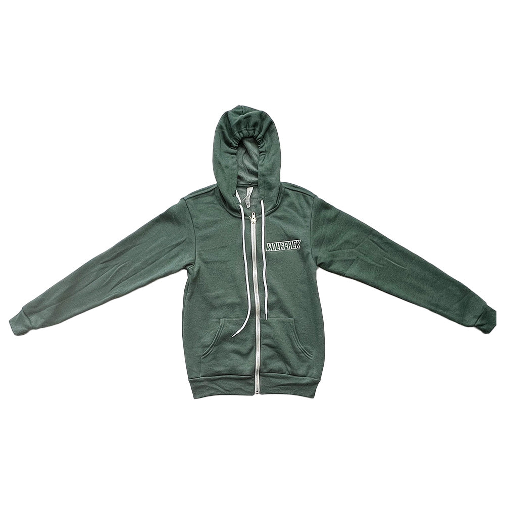 Wolfpack Bella+Canvas Unisex Sponge Fleece Full-Zip Hoodie-Full Zip-Advanced Sportswear