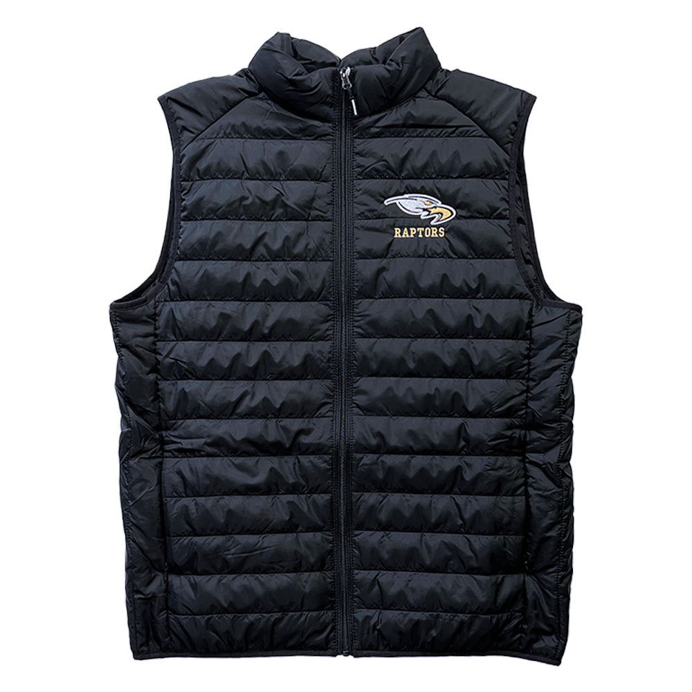 Raptors Ladies Packable Puffer Vest-Vests-Advanced Sportswear