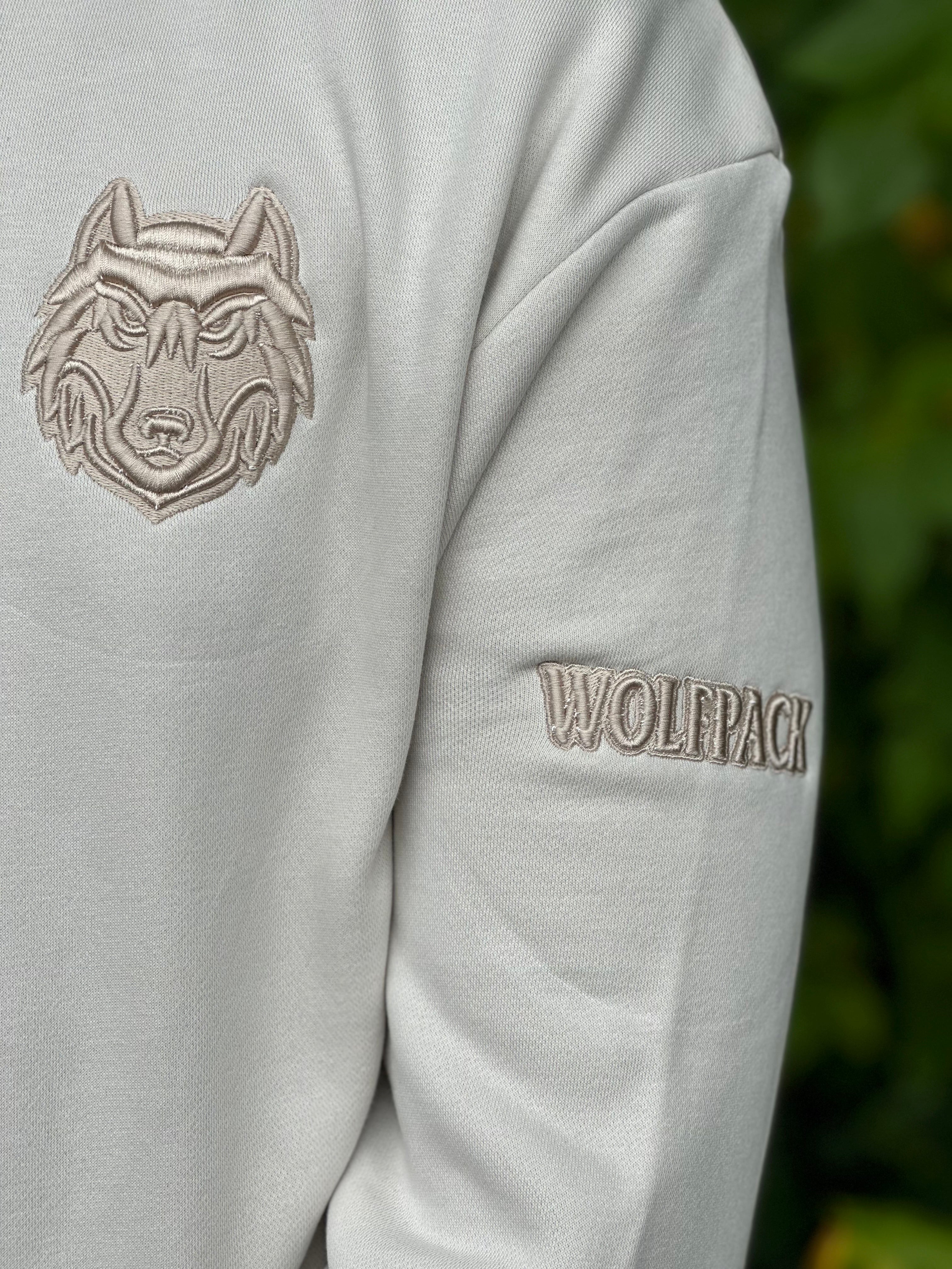 Puff Wolfhead Wolfpack Fleece Hoodie-Hoodies-Advanced Sportswear