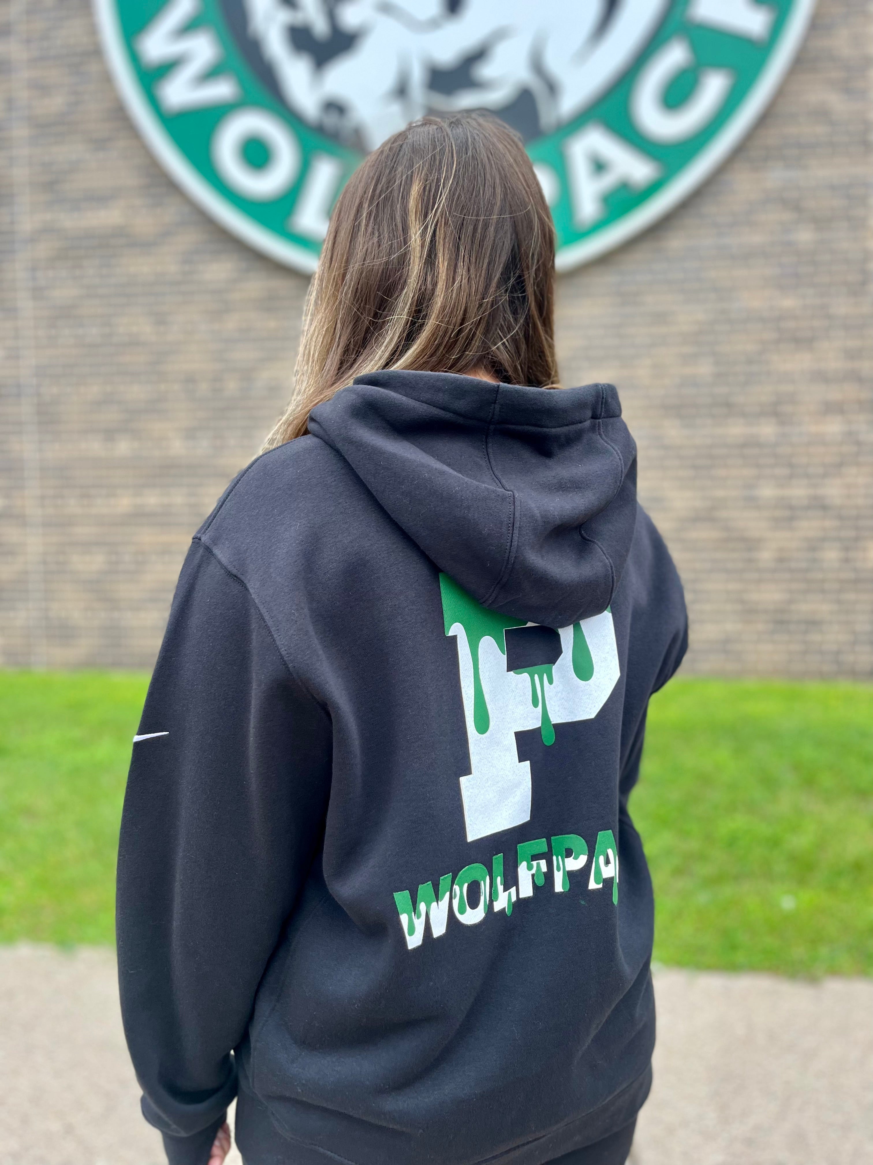 P Drip Nike Club Fleece Sleeve Swoosh Pullover Hoodie-Hoodies-Advanced Sportswear