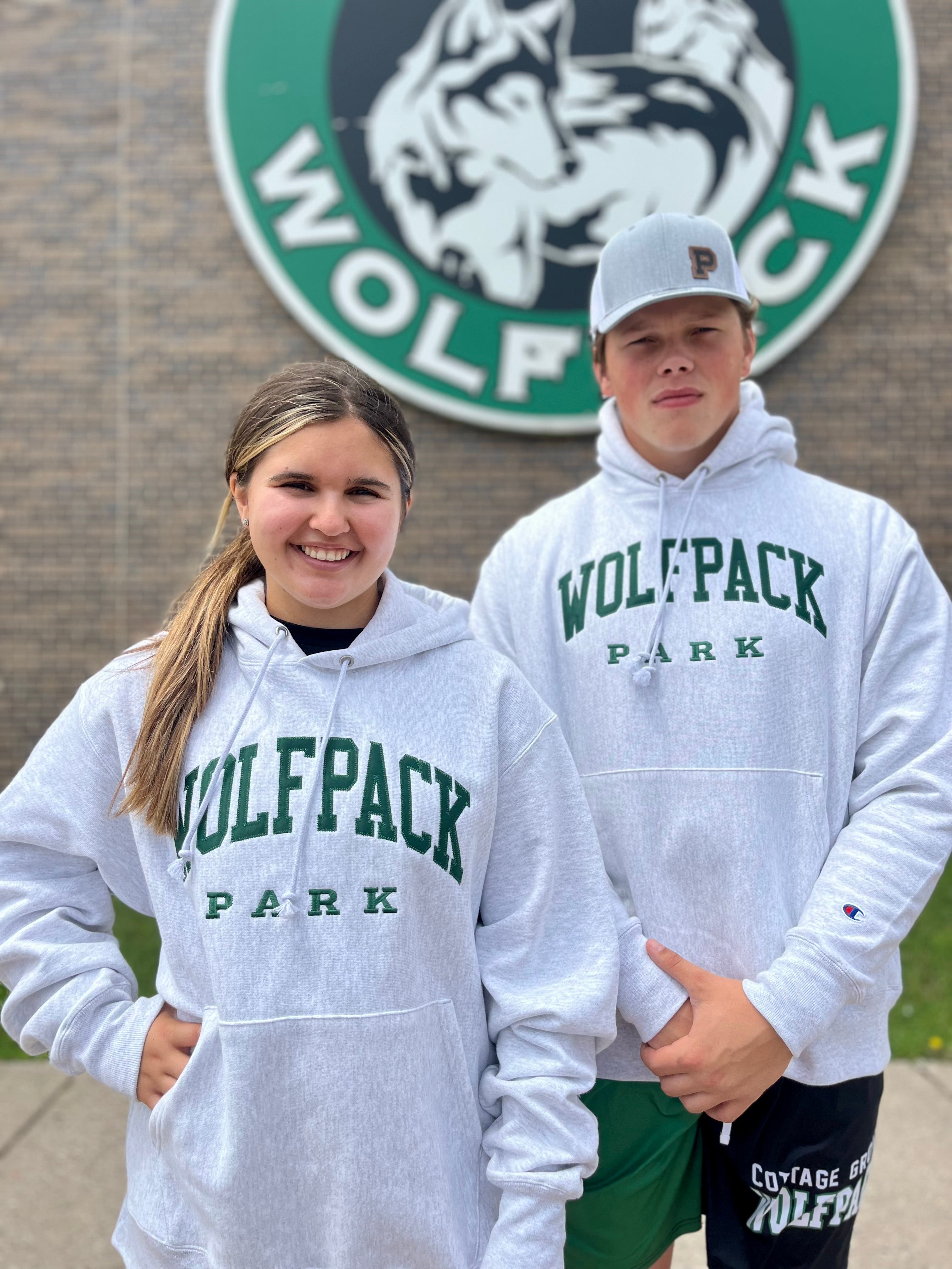 Wolfpack Park Champion Reverse Weave Hoodie-Hoodies-Advanced Sportswear