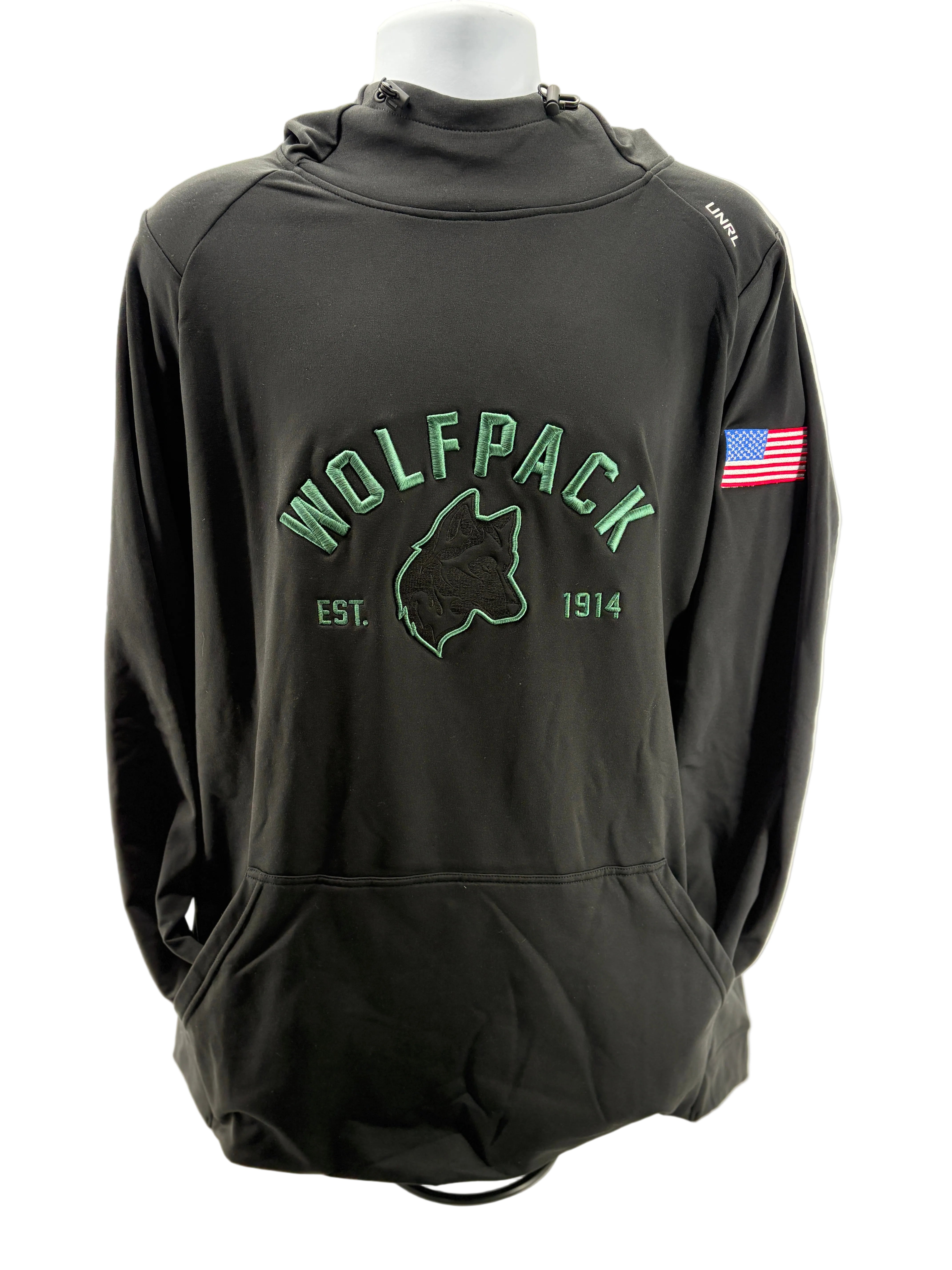 Park Wolfpack Flag UNRL Crossover II Hoodie-Hoodies-Advanced Sportswear