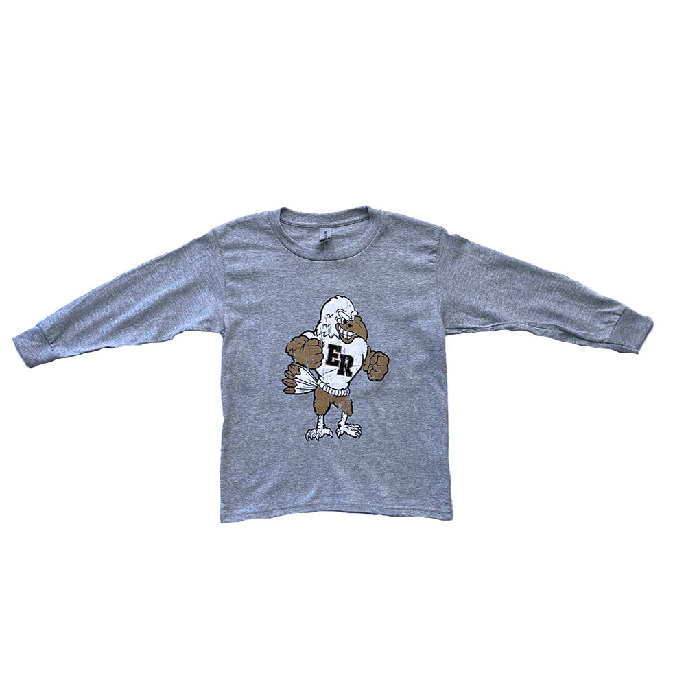 Raptors Mascot Youth LS Tee-CLEARANCE-Long Sleeve-Advanced Sportswear