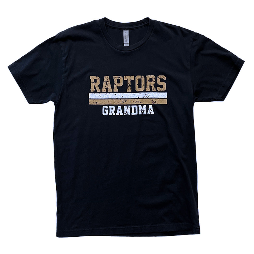 Raptors Grandma Distressed Next Level Tee - CLEARANCE-TShirts-Advanced Sportswear