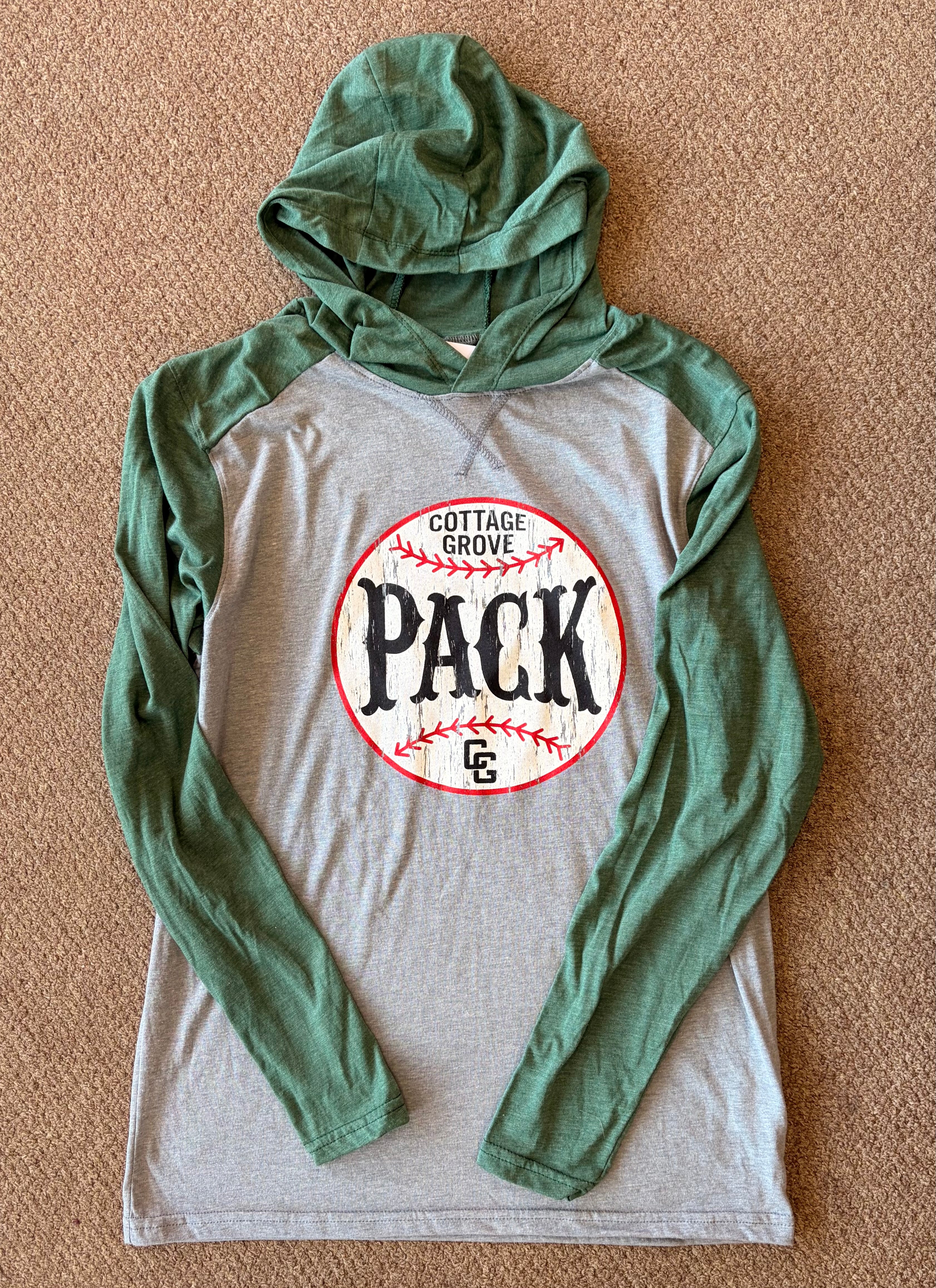 Cottage Grove Wolfpack Baseball Augusta Hooded Long Sleeve-Long Sleeve-Advanced Sportswear