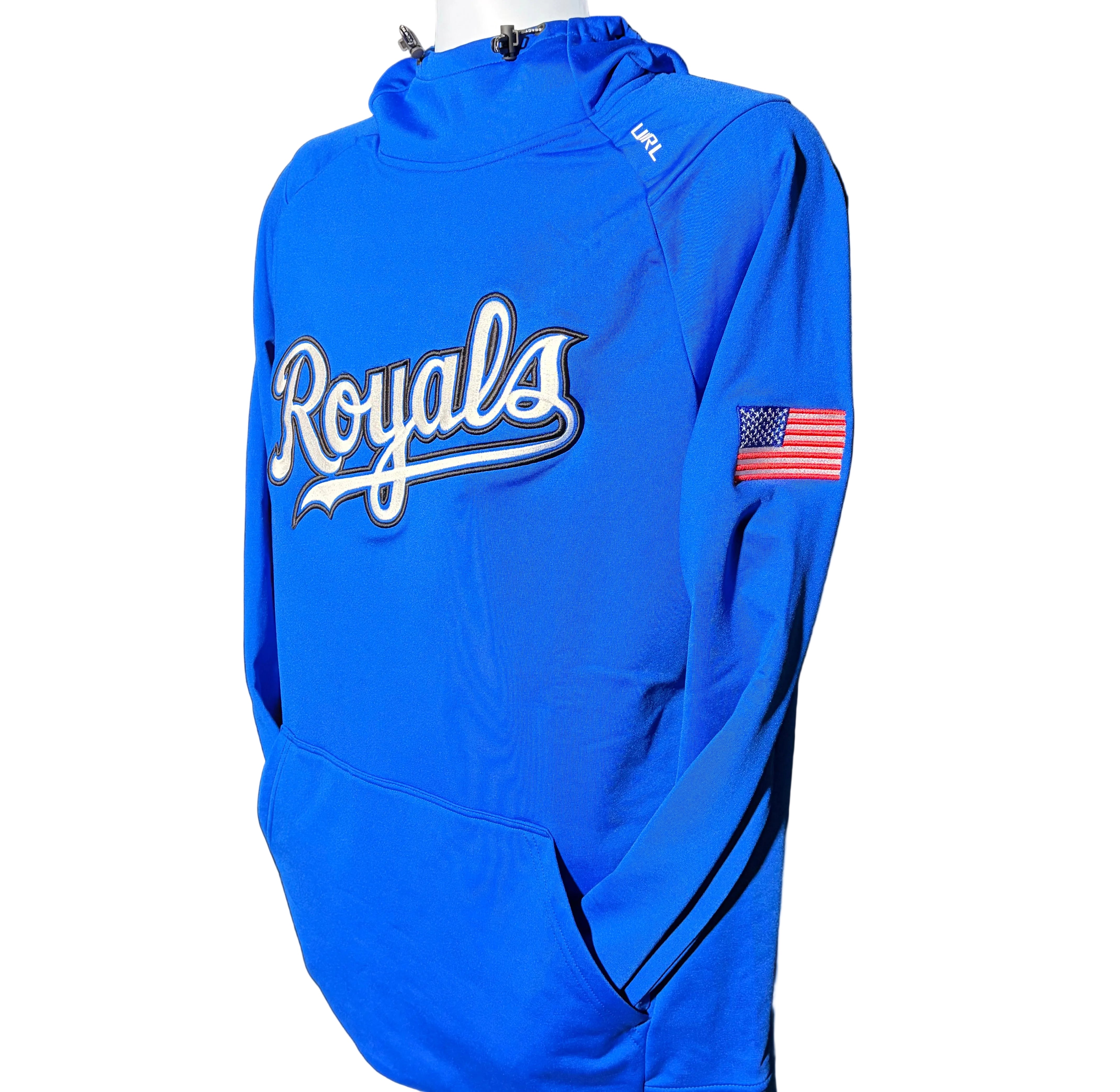Woodbury Royals Puff Baseball UNRL Crossover Hoodie-Hoodies-Advanced Sportswear