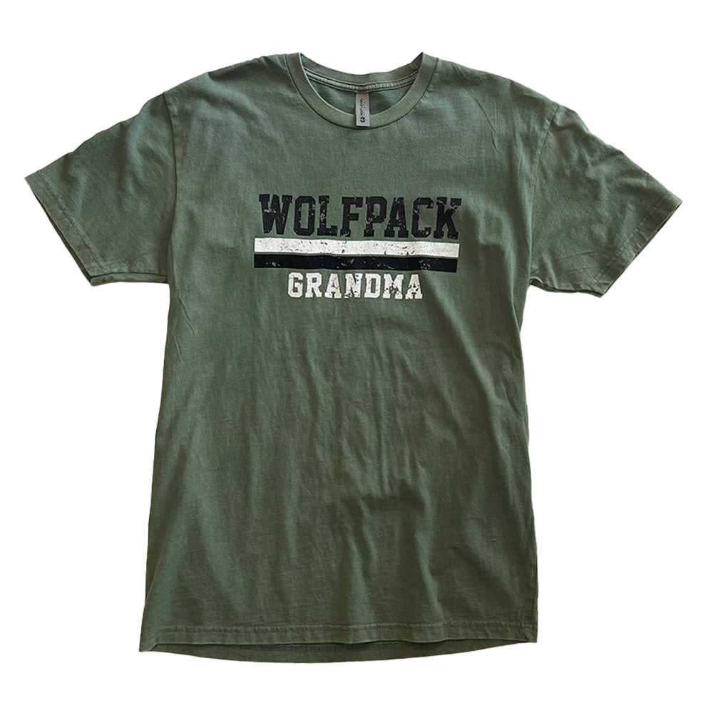 Wolfpack Grandma Distressed Next Level Tee - CLEARANCE-TShirts-Advanced Sportswear