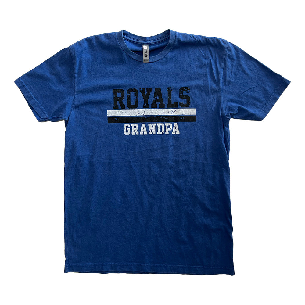 Royals Grandpa Distressed Next Level Tee - CLEARANCE-TShirts-Advanced Sportswear
