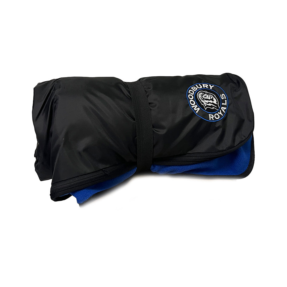 Woodbury Royals Fleece & Poly Travel Blanket-Blankets-Advanced Sportswear