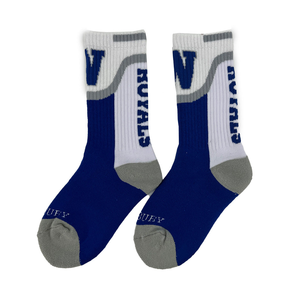 Woodbury Royals Long Crew Sock-Accessories-Advanced Sportswear