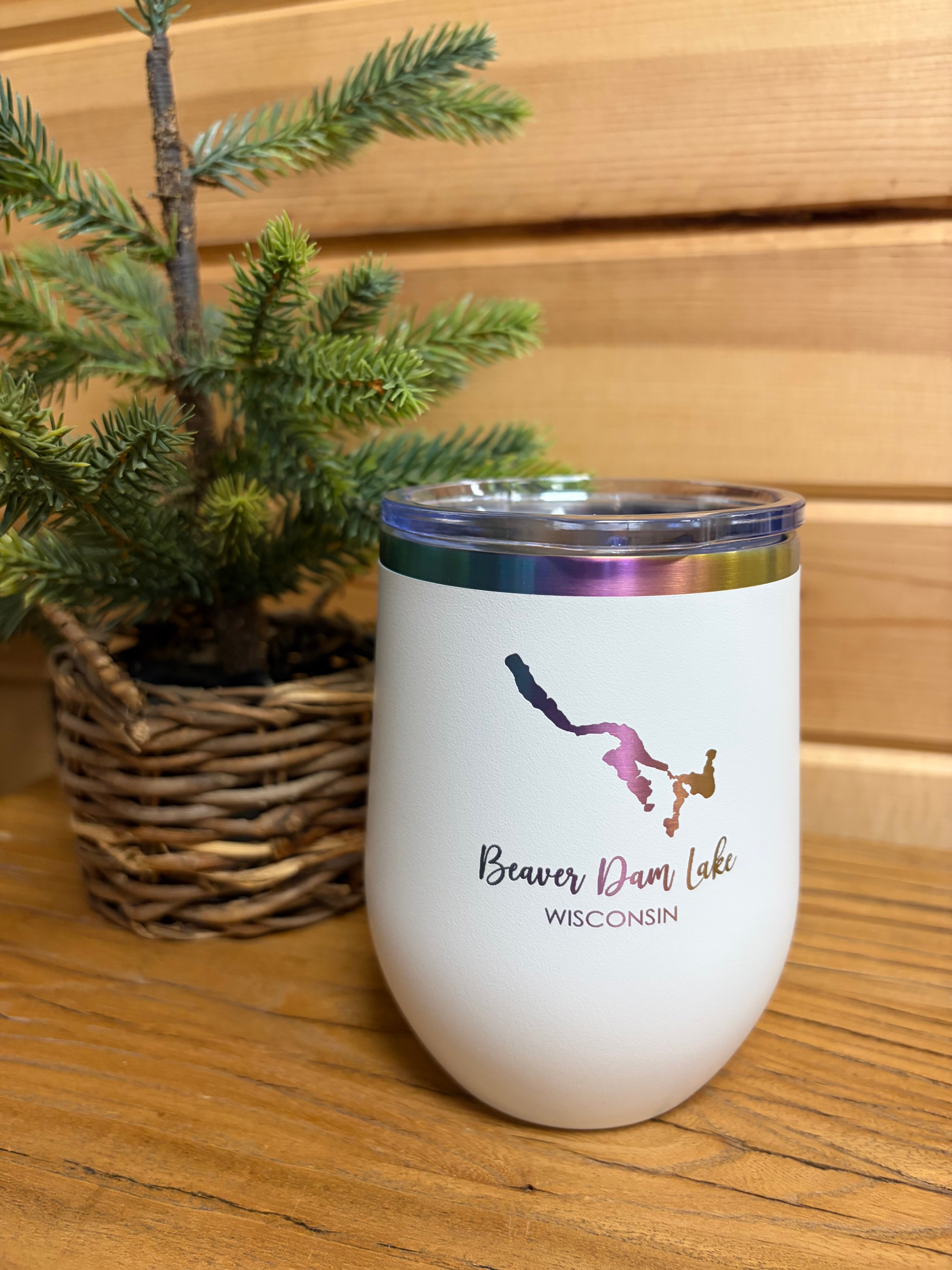 Tower House Beaver Dam Lake 12 oz Polar Camel Stemless-Accessories-Advanced Sportswear