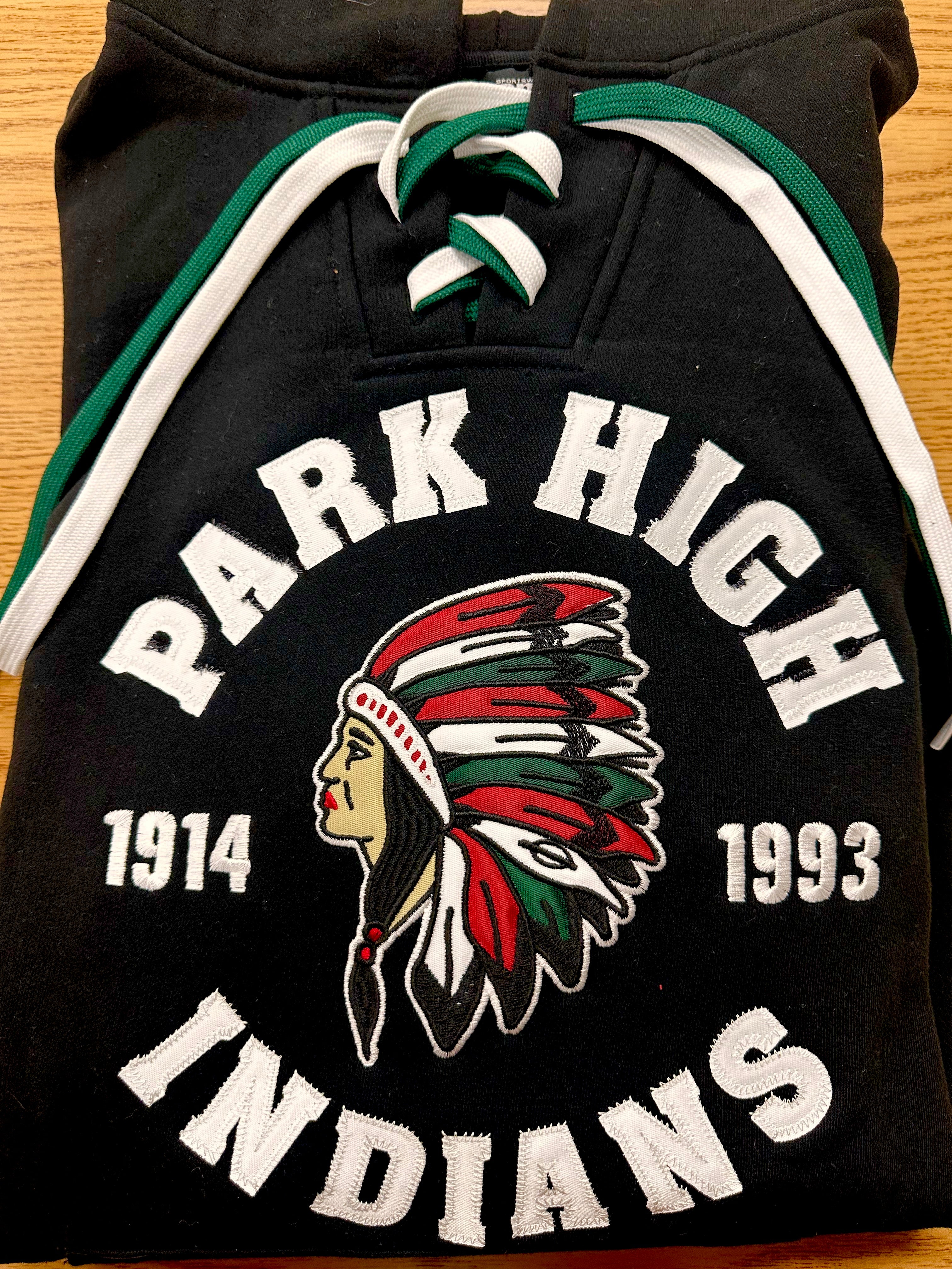 Park High Indians Face Off Hoodie-Hoodies-Advanced Sportswear