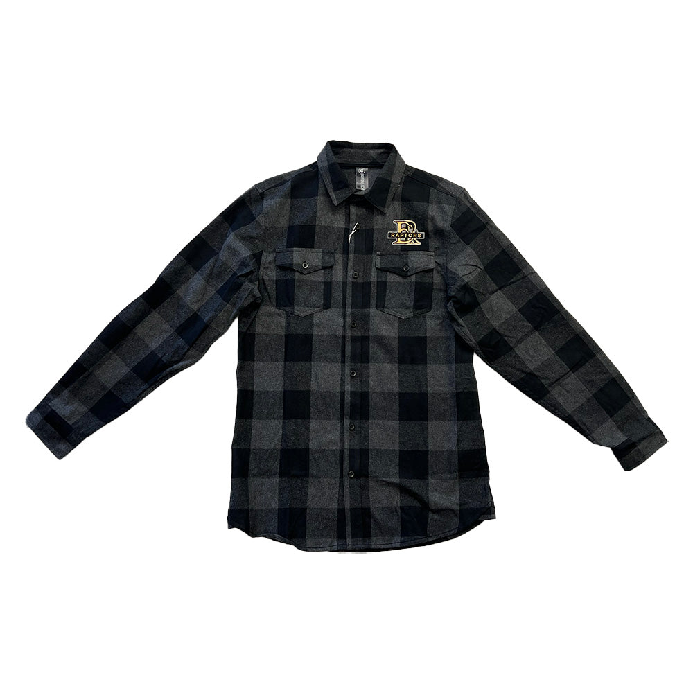 Raptors Flannel Shirt-CLEARANCE-BUTTON UP-Advanced Sportswear