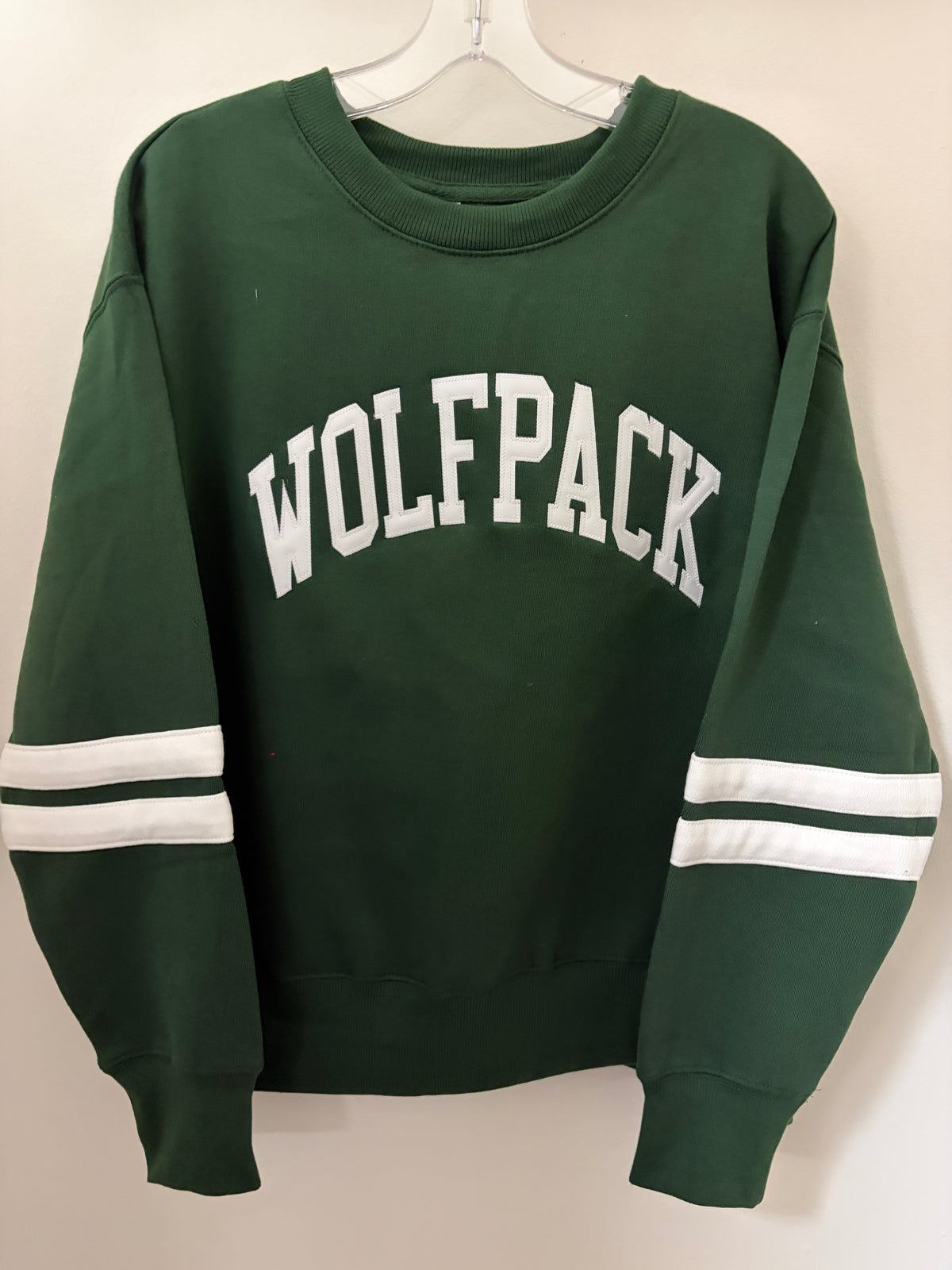 Park Wolfpack Enza Ladies Boxy Varsity Crewneck-Crew Necks-Advanced Sportswear