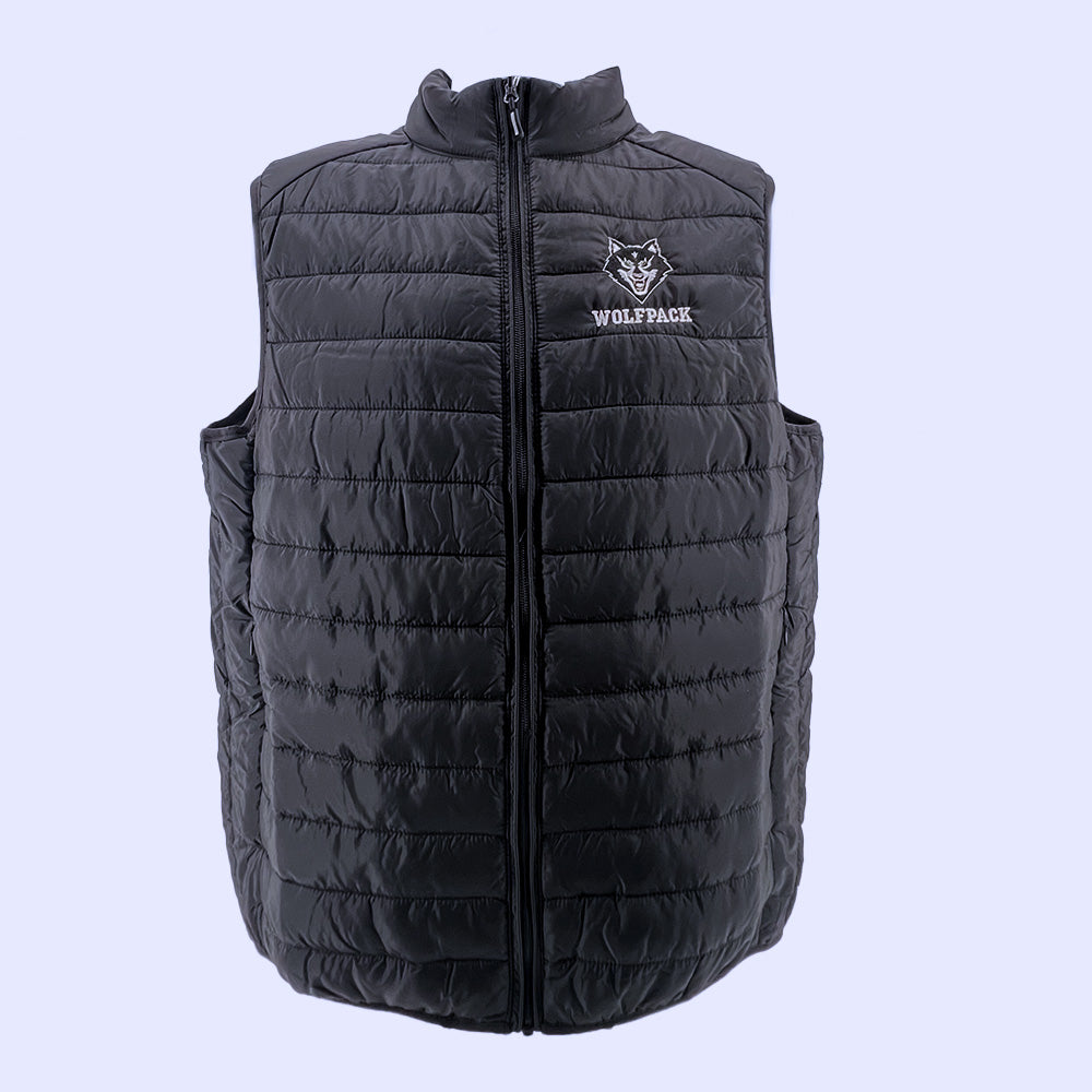 Wolfpack Ladies Packable Puffer Vest-Vests-Advanced Sportswear