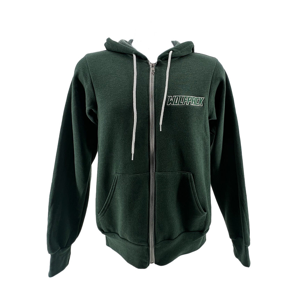 Wolfpack Bella+Canvas Unisex Sponge Fleece Full-Zip Hoodie-Full Zip-Advanced Sportswear