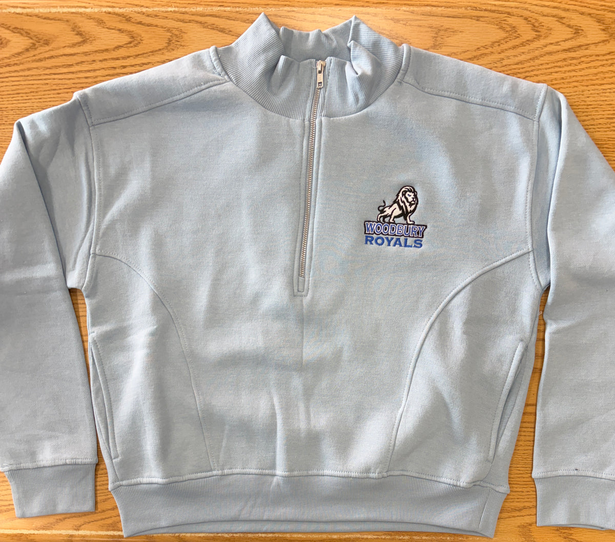 Woodbury Lion Womens 1/2 Zip Mock-Ladies-Advanced Sportswear
