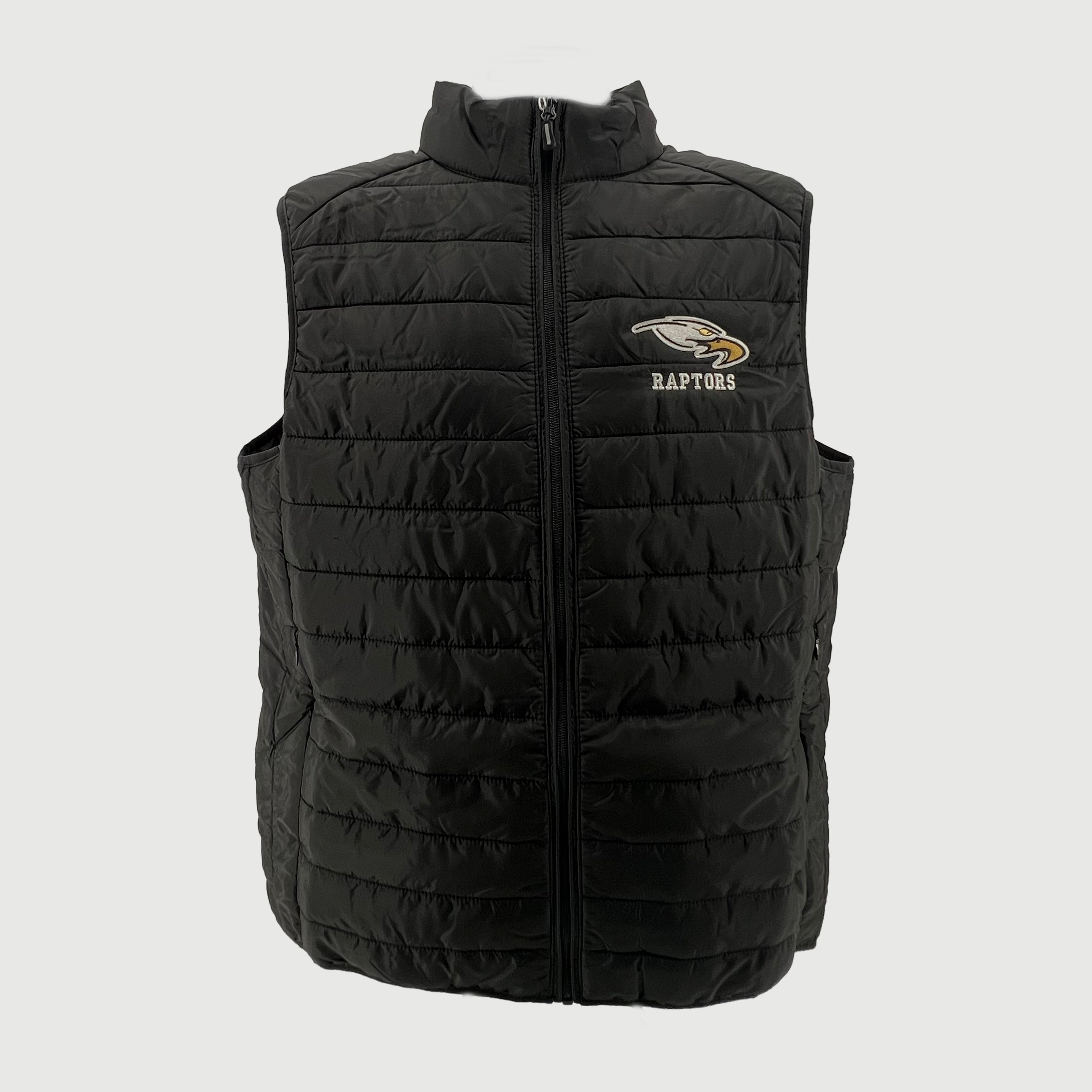 Raptors Ladies Packable Puffer Vest-Vests-Advanced Sportswear