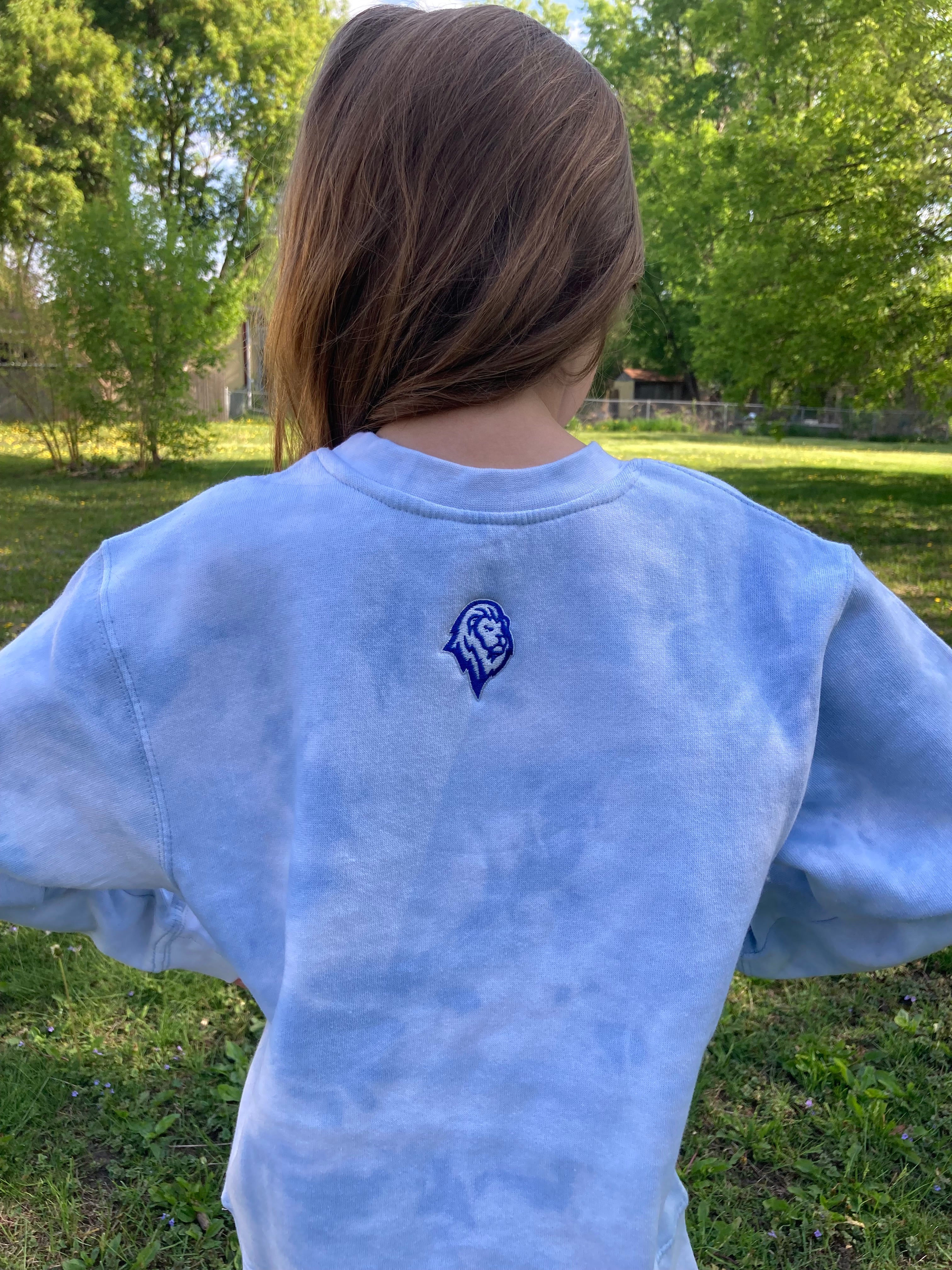 Woodbury Royals Youth Enza Tie Dye Crewneck-Crew Necks-Advanced Sportswear