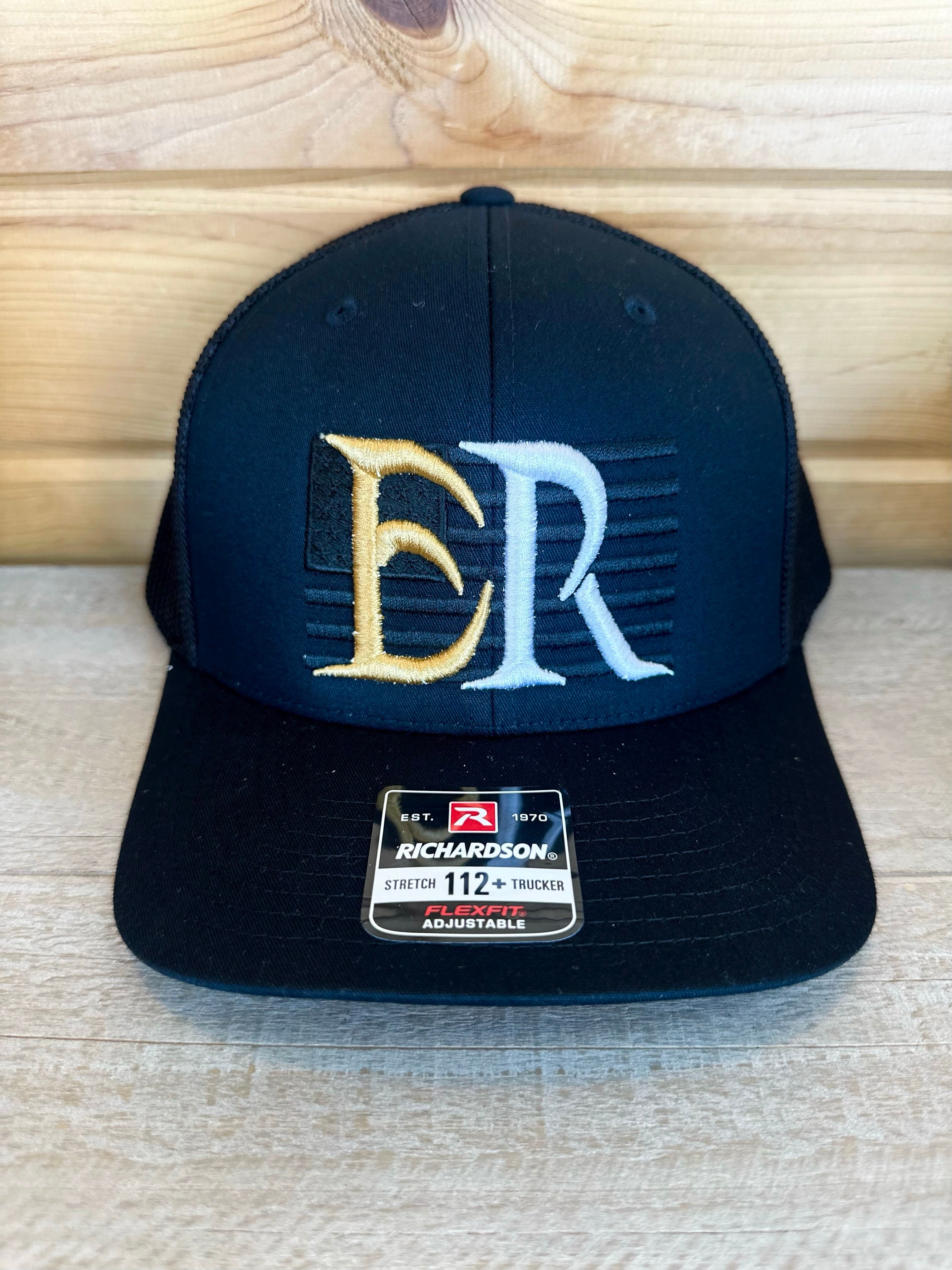 ER tone on tone Flag Hat w/Puff ER Richardson 112-Hats-Advanced Sportswear