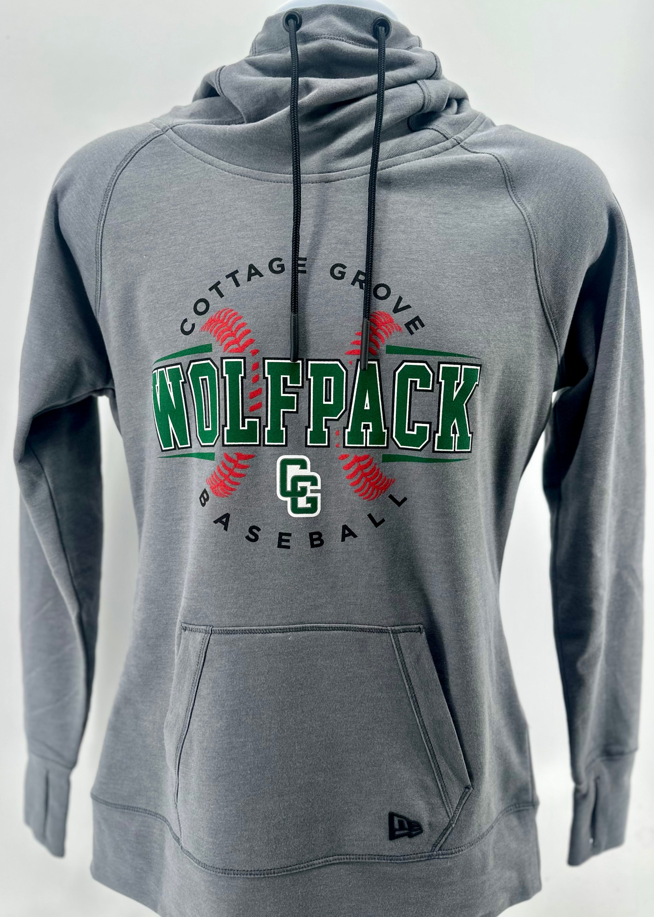 CG BASEBALL LADIES TRI-BLEND FLEECE PULLOVER HOODIE-Advanced Sportswear