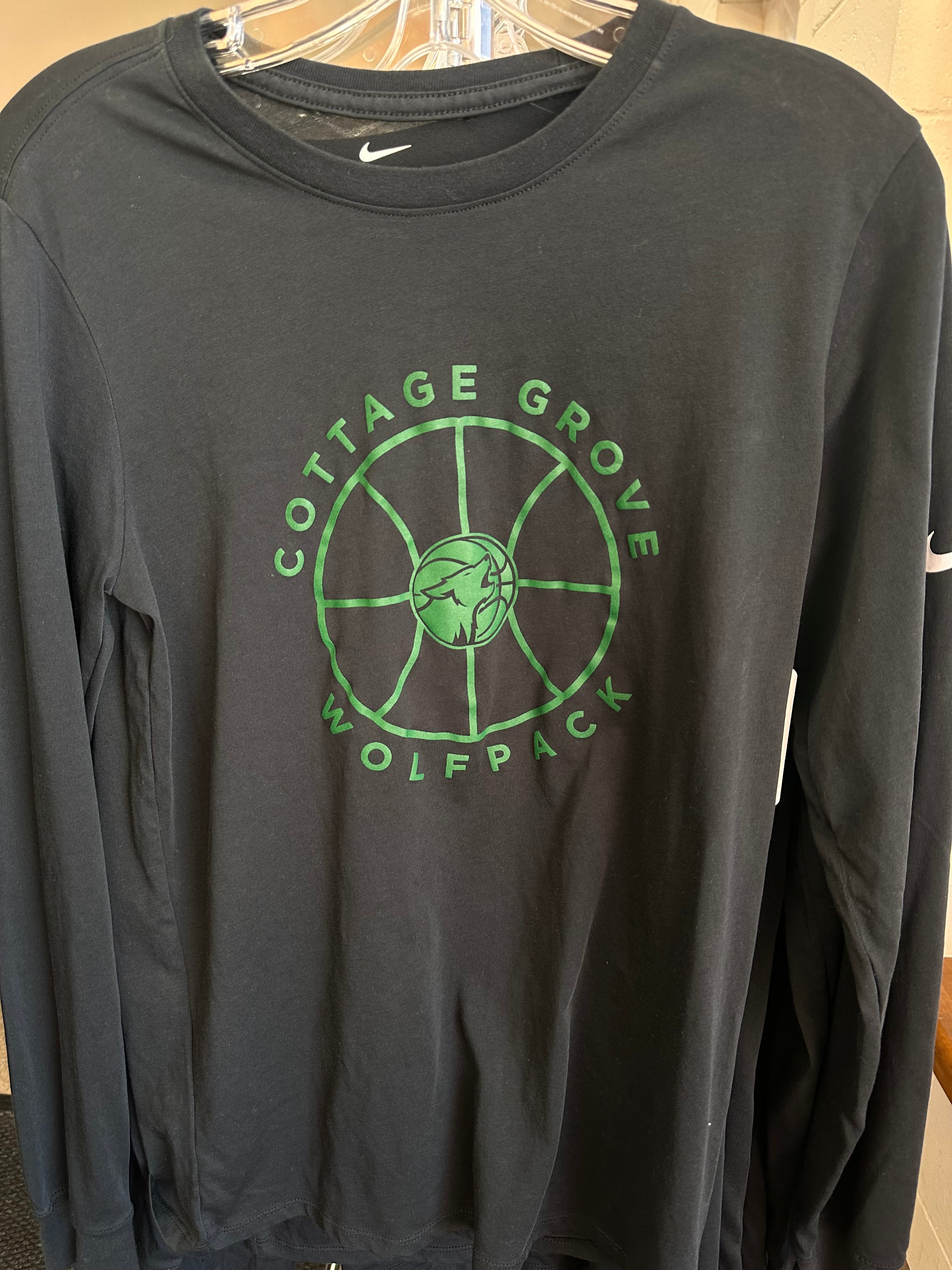 Cottage Grove Wolfpack Basketball Nike Dri-FIT L/S Tee- CLEARANCE-Long Sleeve-Advanced Sportswear