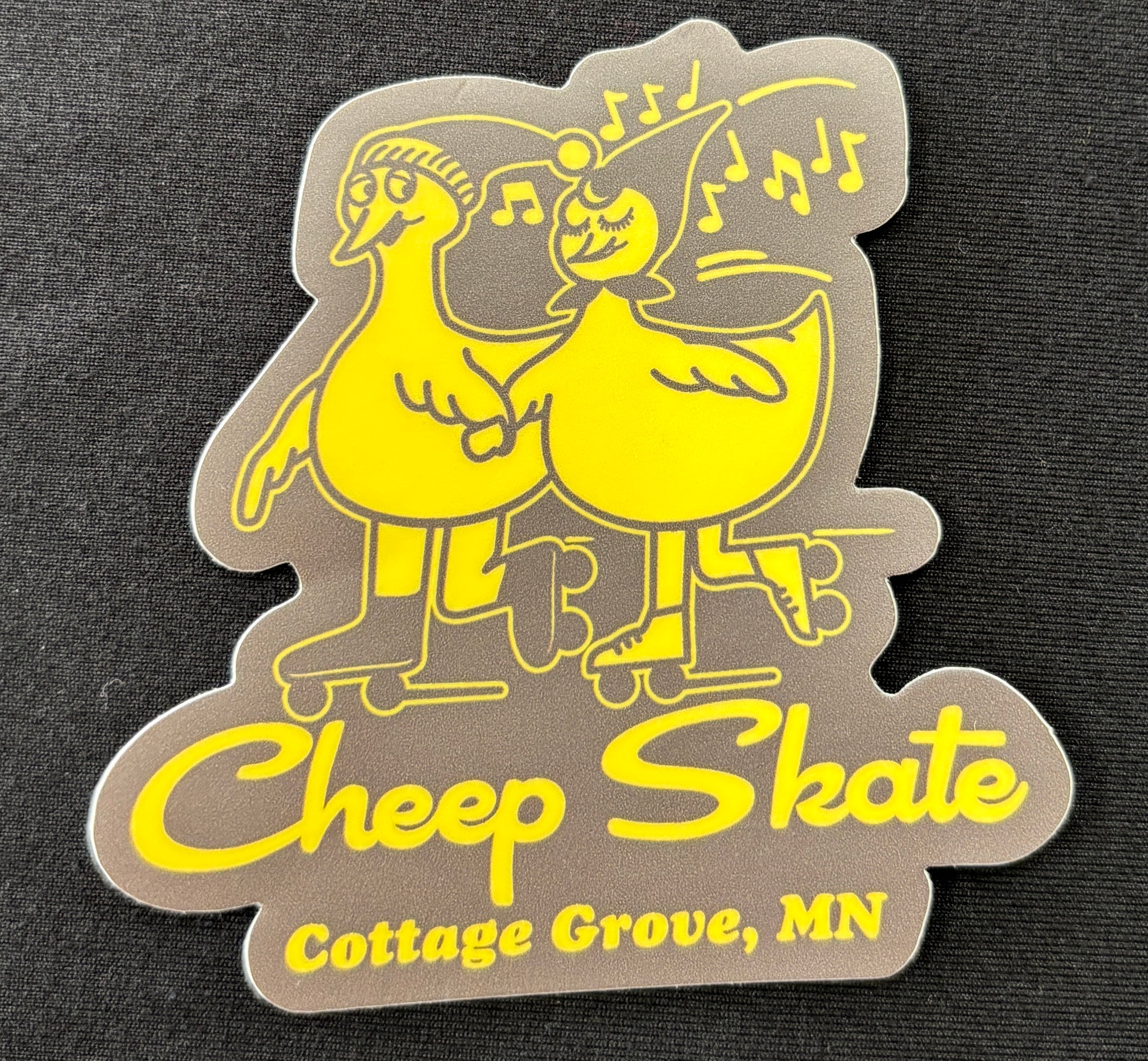 CHEEP SKATE THROWBACK STICKER-Stickers-Advanced Sportswear