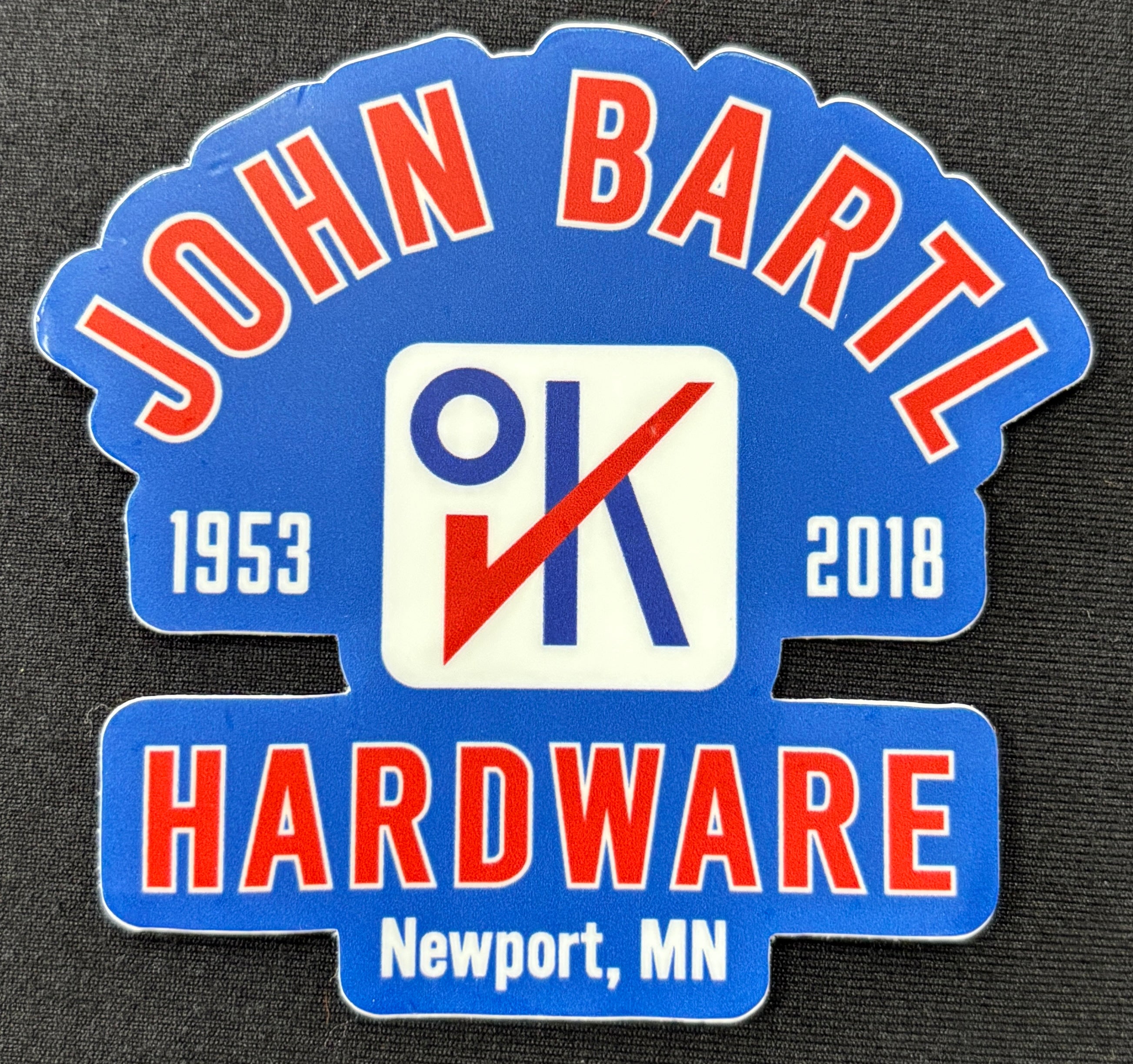 JOHN BARTL HARDWARE THROWBACK STICKER-Stickers-Advanced Sportswear