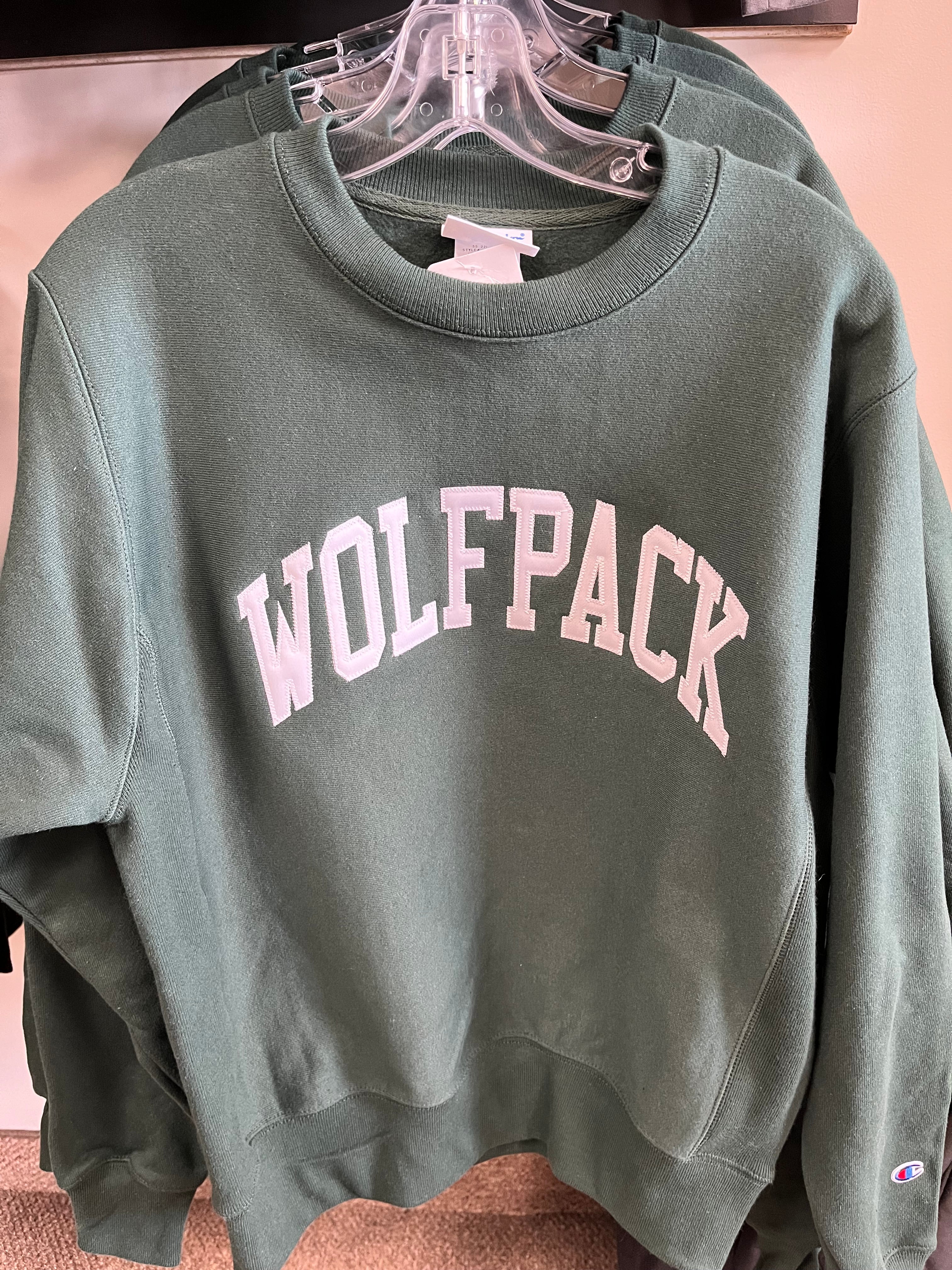 Wolfpack Champion Reverse Weave Crewneck-Crew Necks-Advanced Sportswear