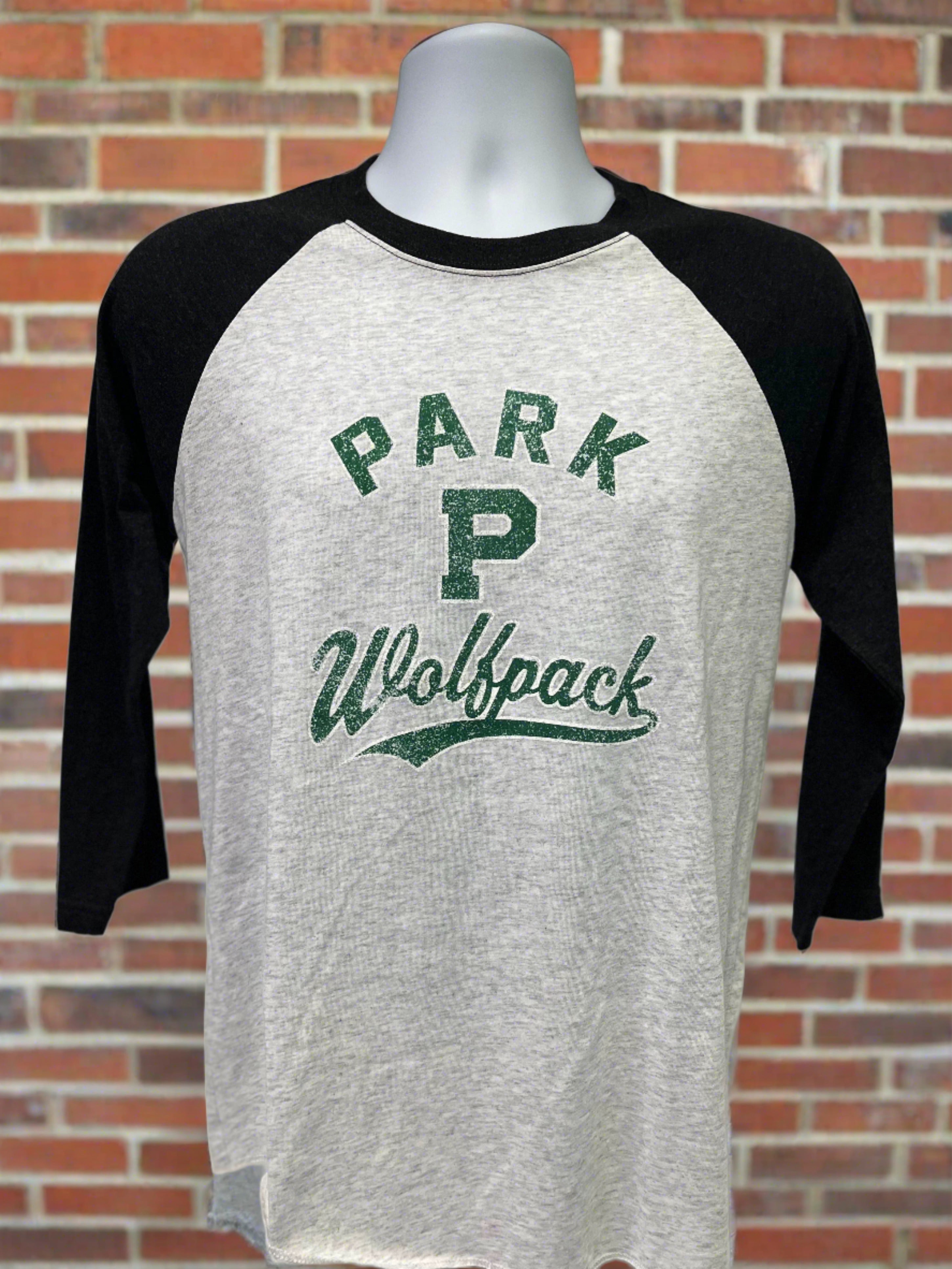 Park Wolfpack 3/4-Sleeve Raglan Tee-3/4 sleeve-Advanced Sportswear