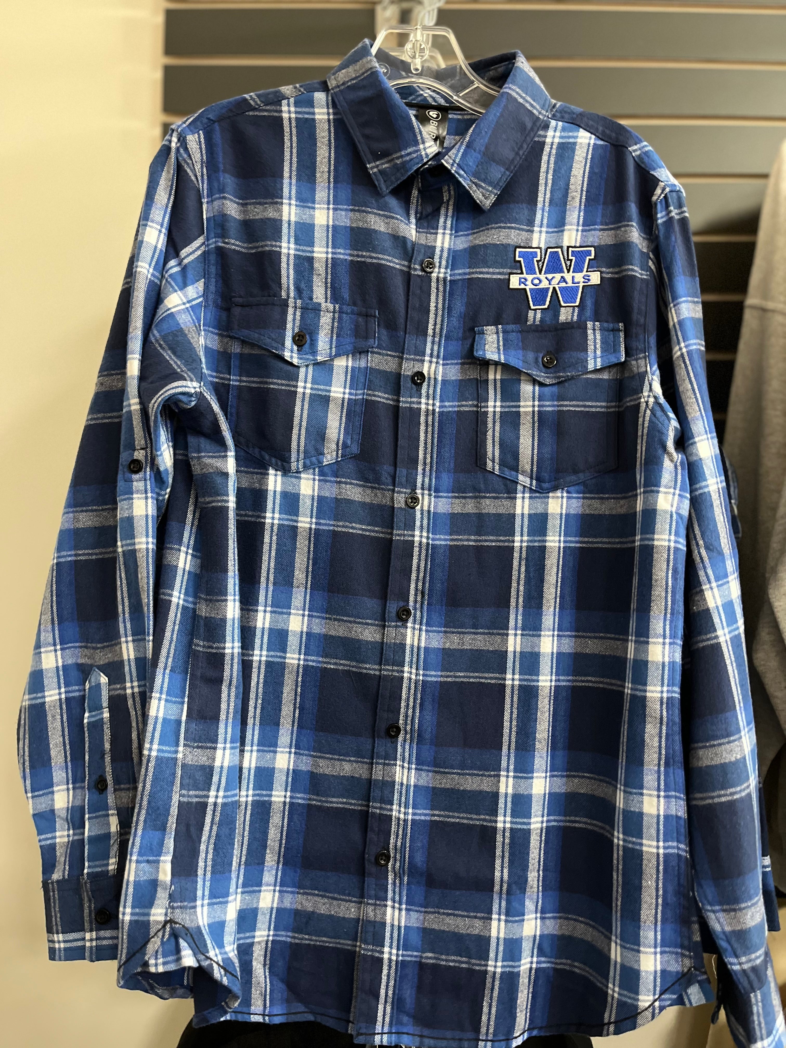 Royals Flannel Shirt-BUTTON UP-Advanced Sportswear