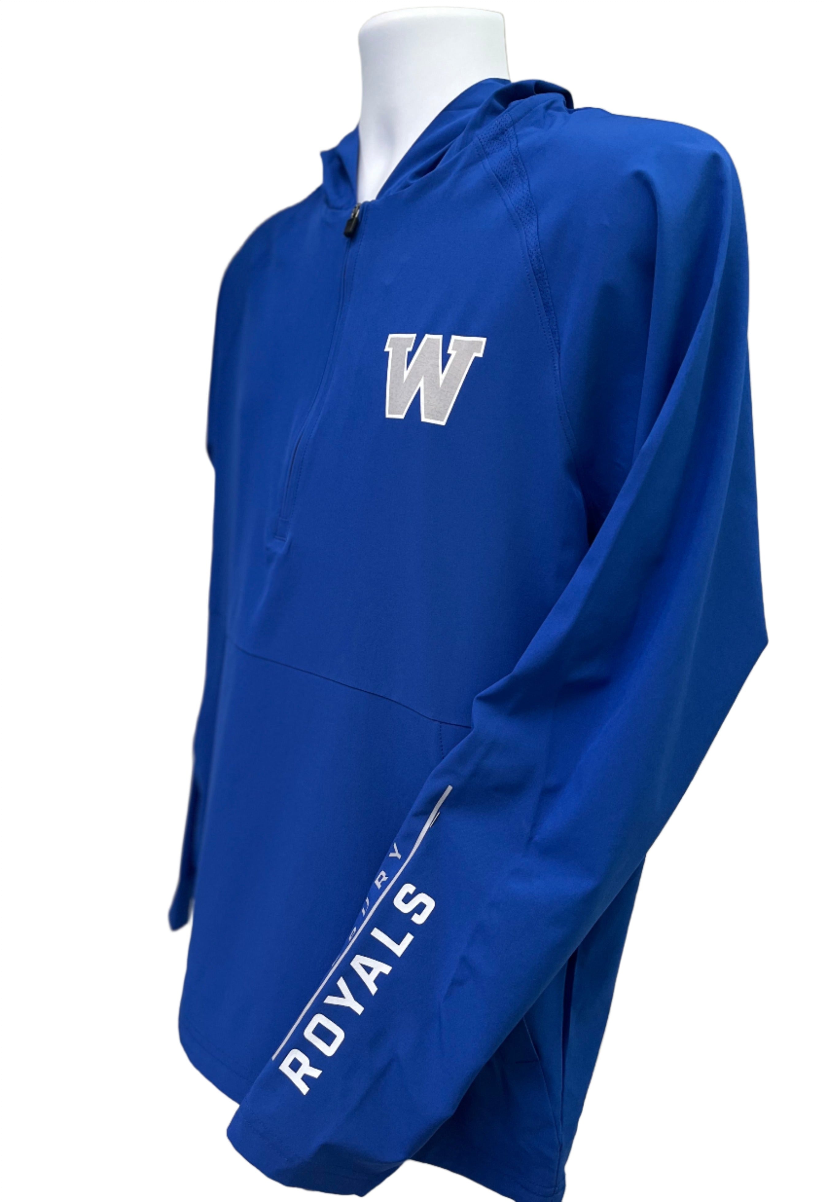 Woodbury 1/2-Zip Long Sleeve Hooded Jacket-Pullovers-Advanced Sportswear