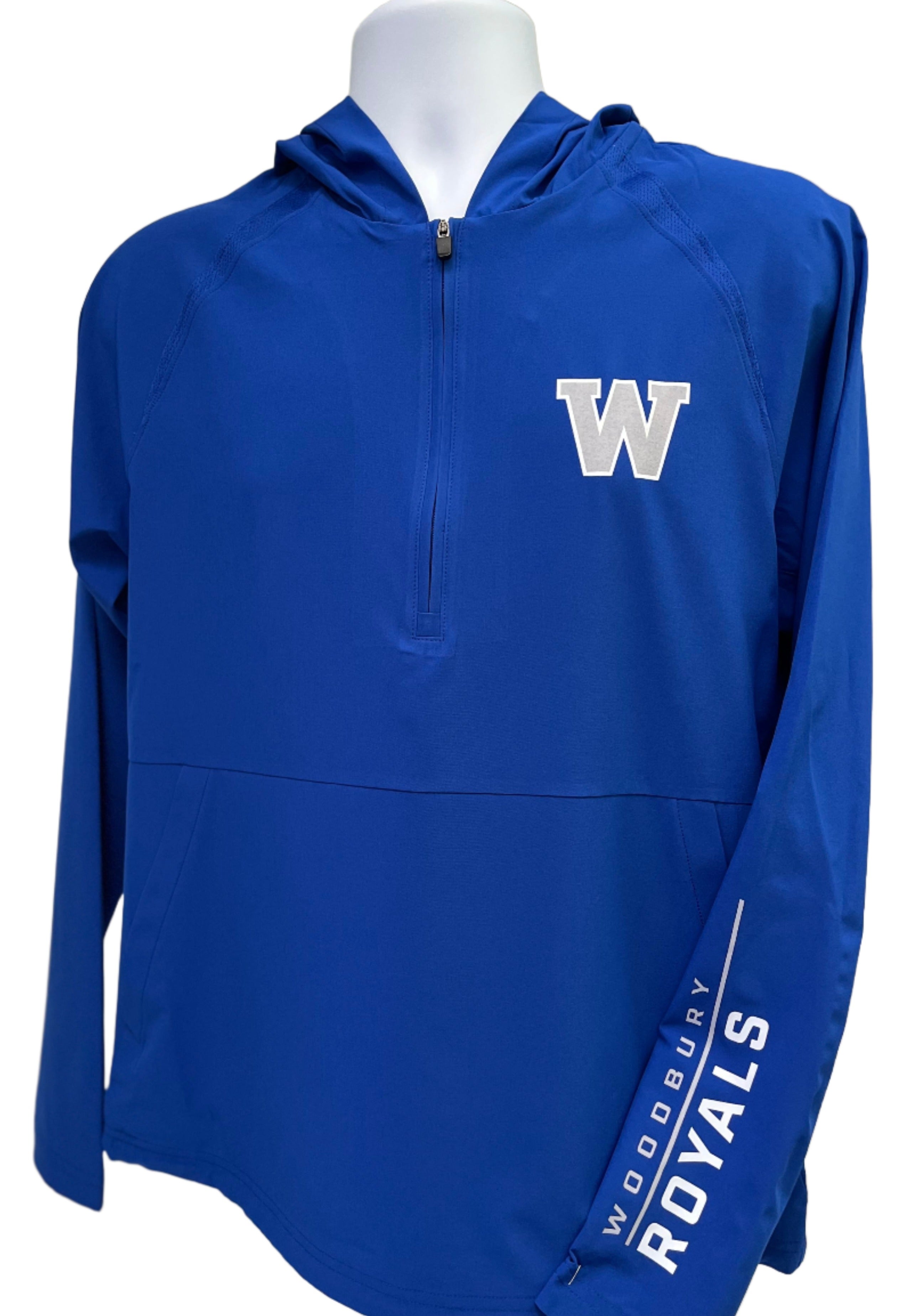 Woodbury 1/2-Zip Long Sleeve Hooded Jacket-Pullovers-Advanced Sportswear